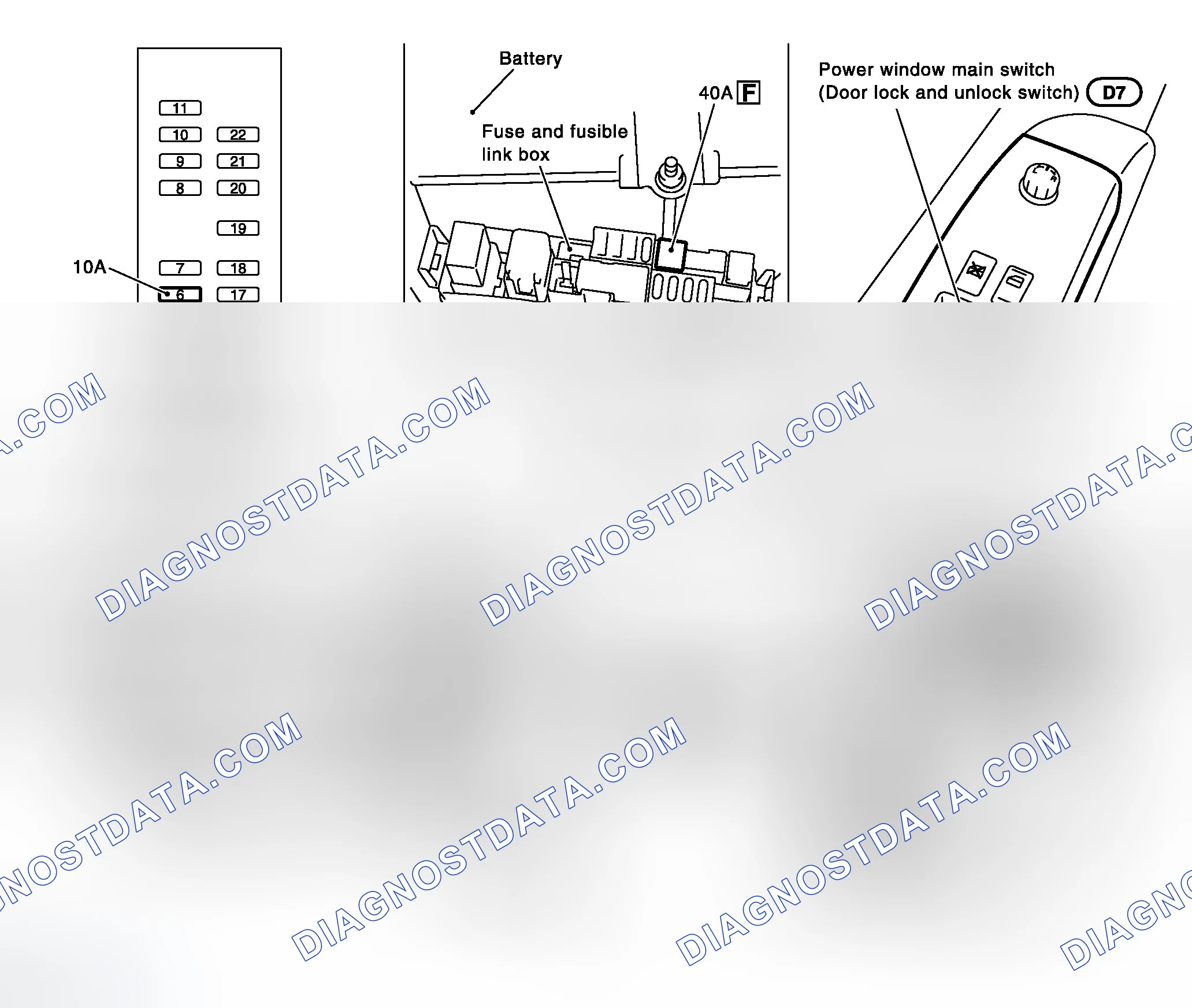 Scheme 3: Component Parts and Harness Connector Location