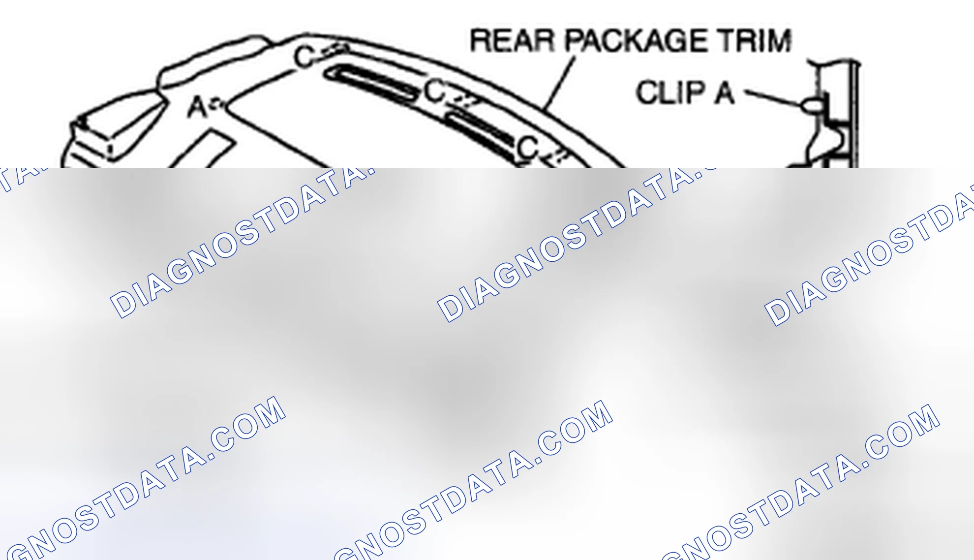 Scheme 34: REAR PACKAGE TRIM REMOVAL/INSTALLATION