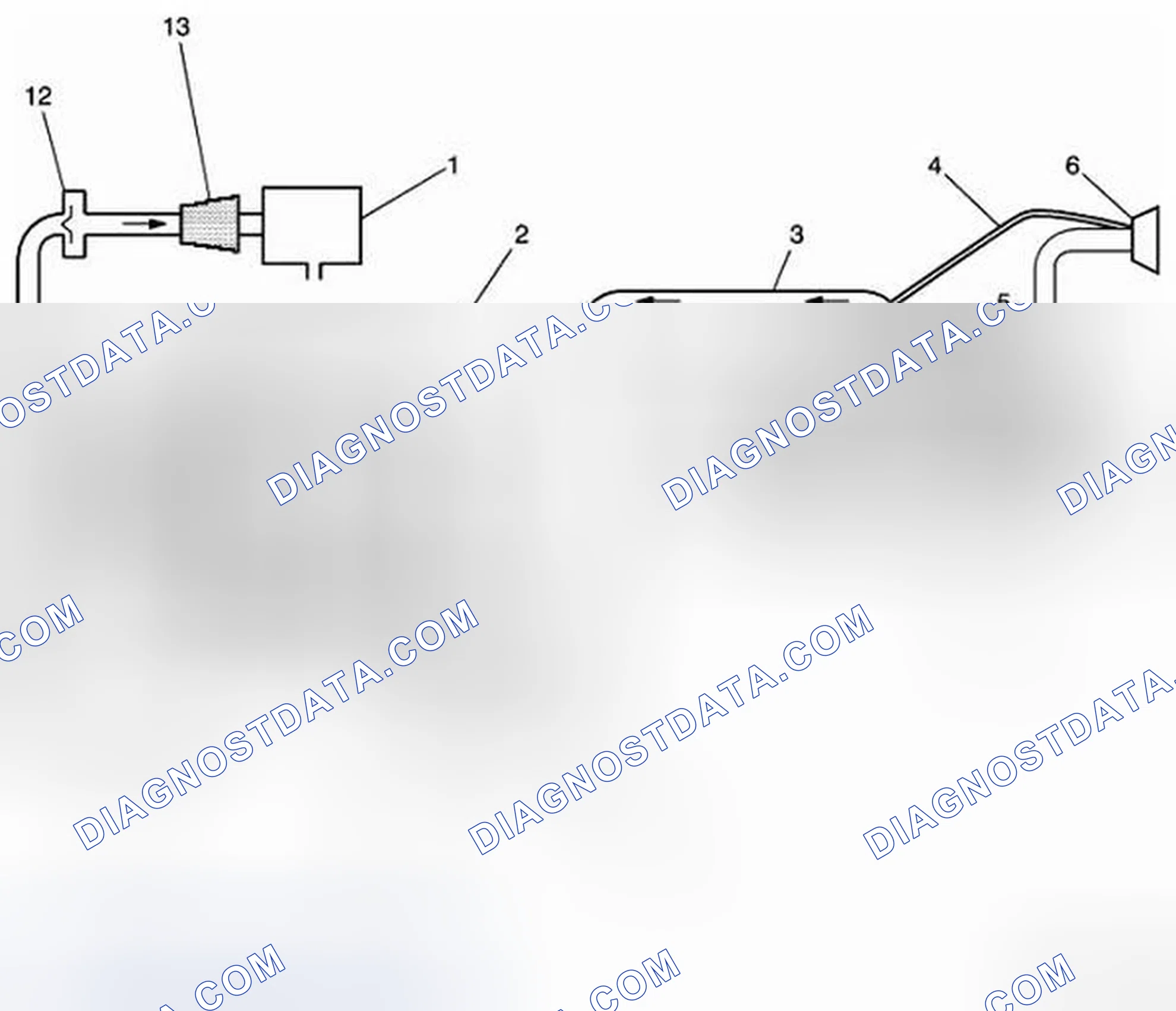 Scheme 580: Typical Evaporative Emission (EVAP) System Hose Routing Diagram