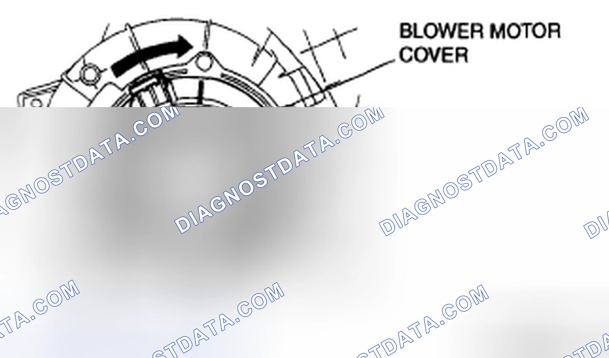 Scheme 64: Front blower Motor Cover Installation Note