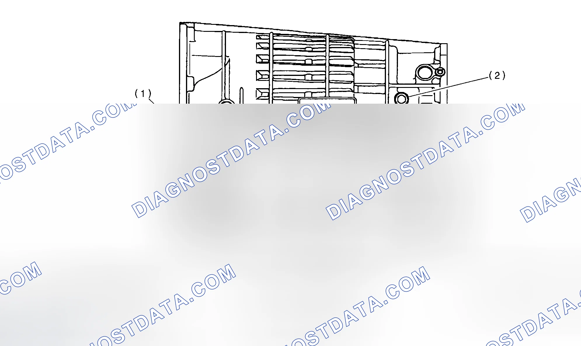 Scheme 38: Transmission Case (LH Side) Fluid Passages