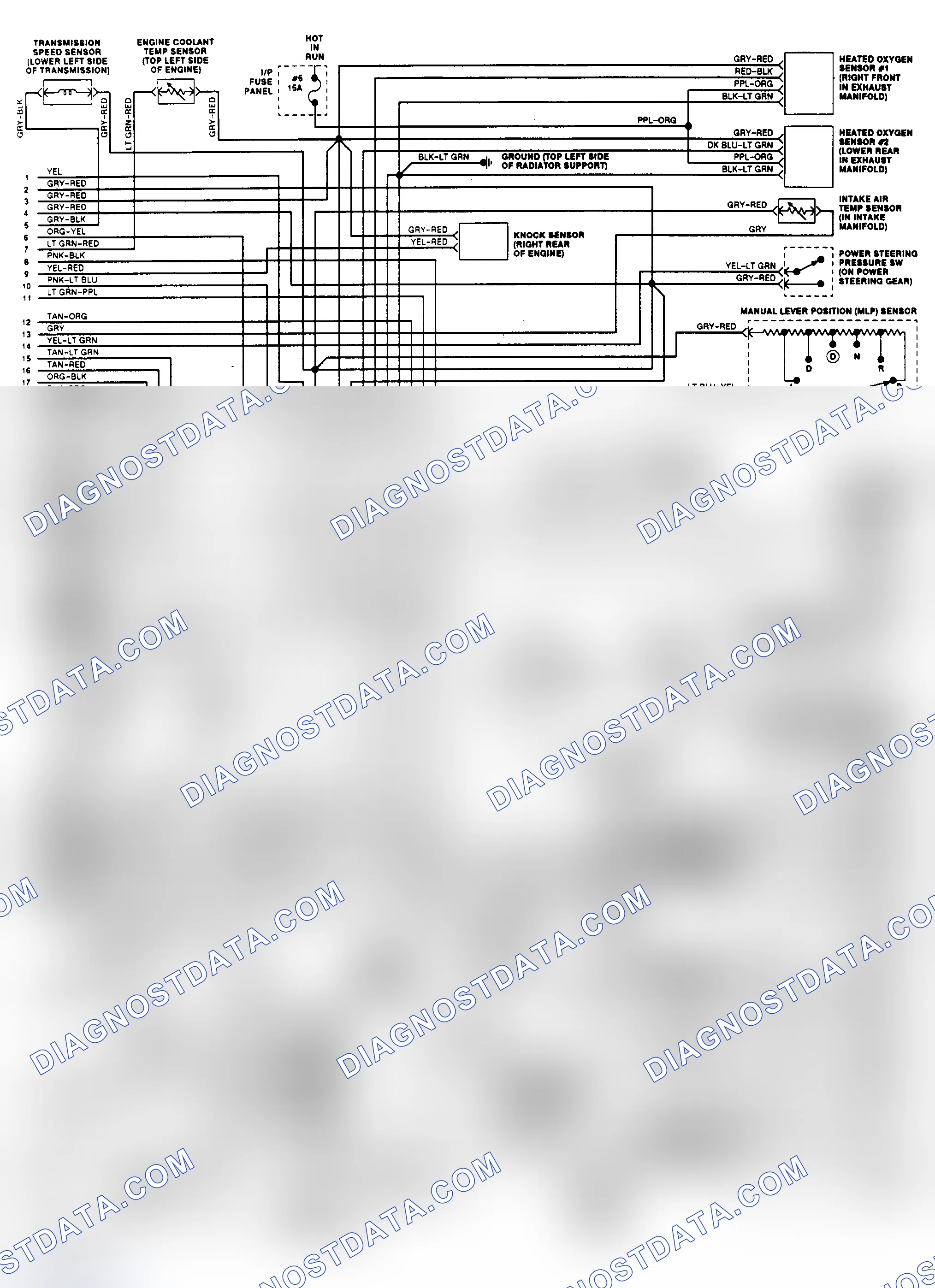 Scheme 151: EEC-IV Wiring Diagram (Taurus 3.2L SHO - 2 of 2)