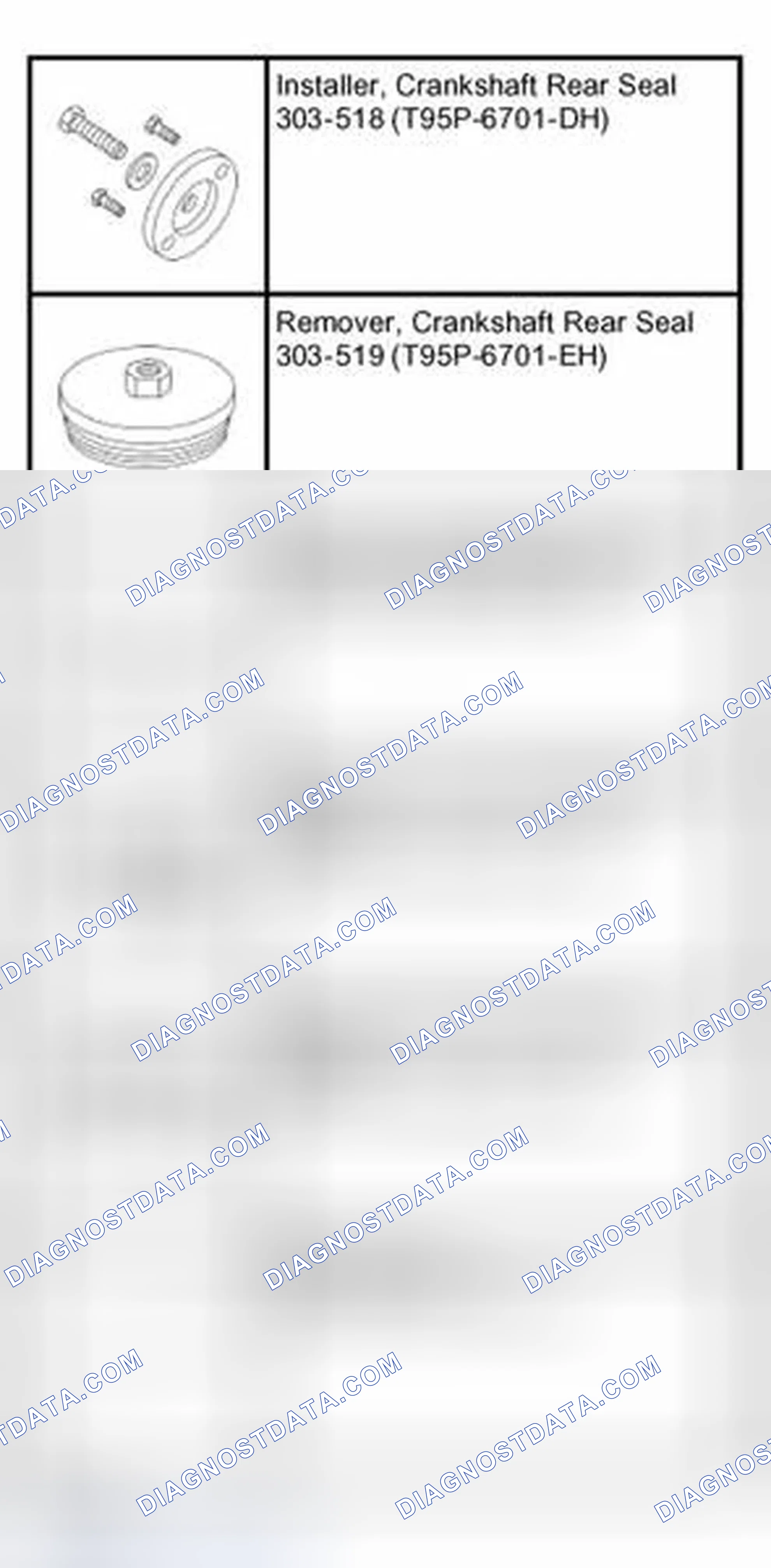 Scheme 1191: Crankshaft Rear Seal with Retainer Plate