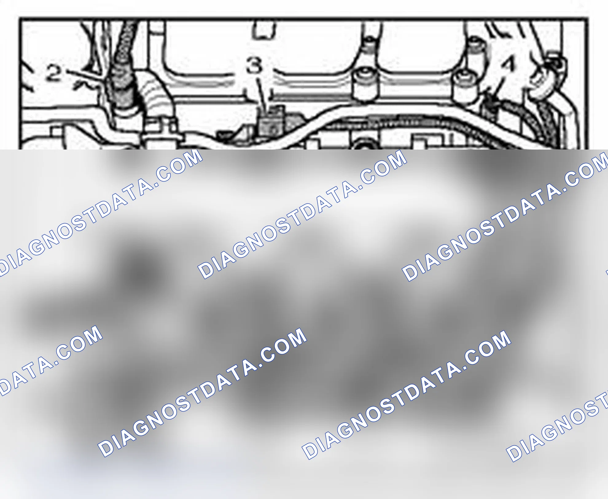 Scheme 697: Hall sensor and valve for camshaft adjustment, bank 1