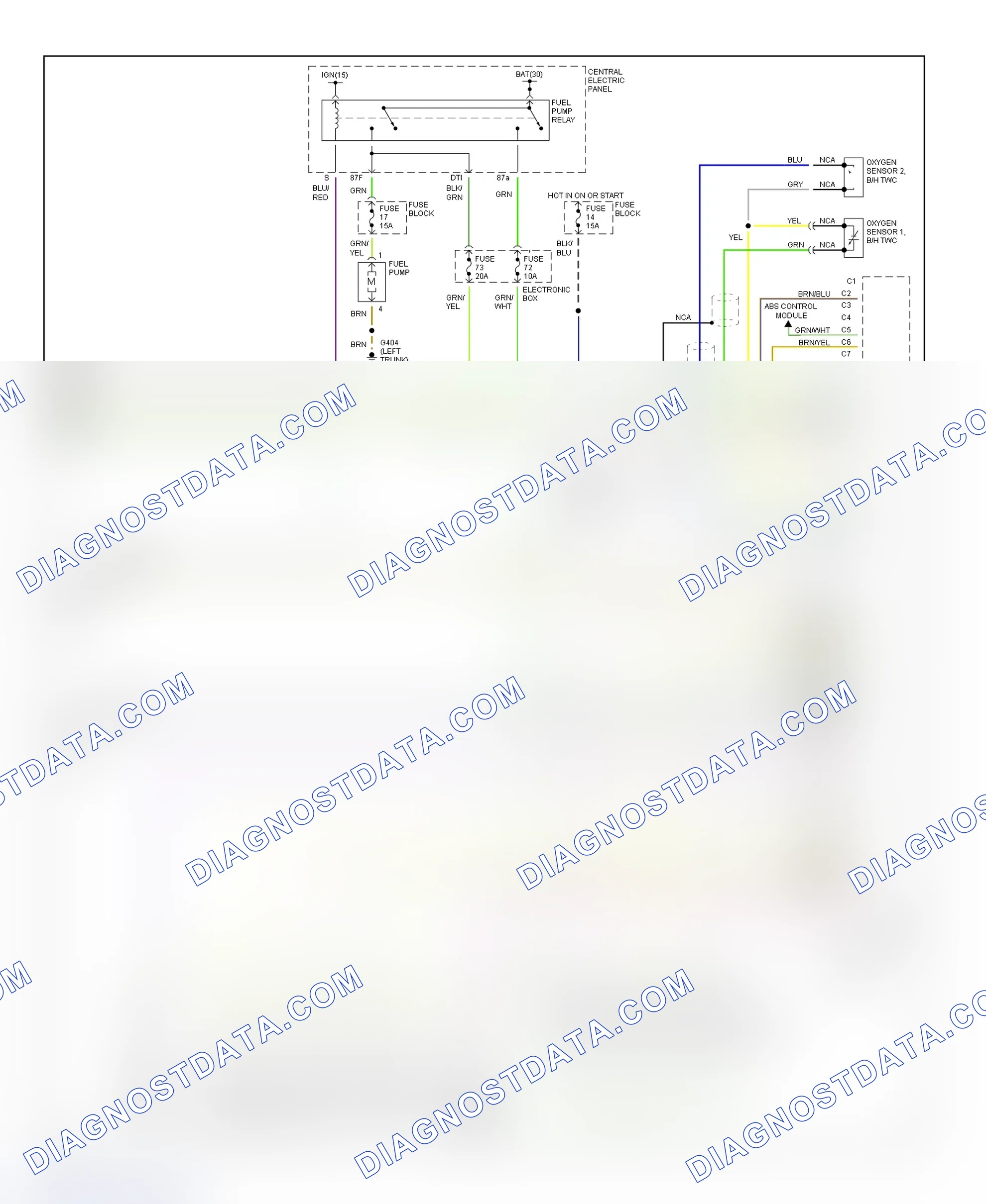 Scheme 2: Wiring Diagram (A6 2.8L - Early Production - 2 Of 2)