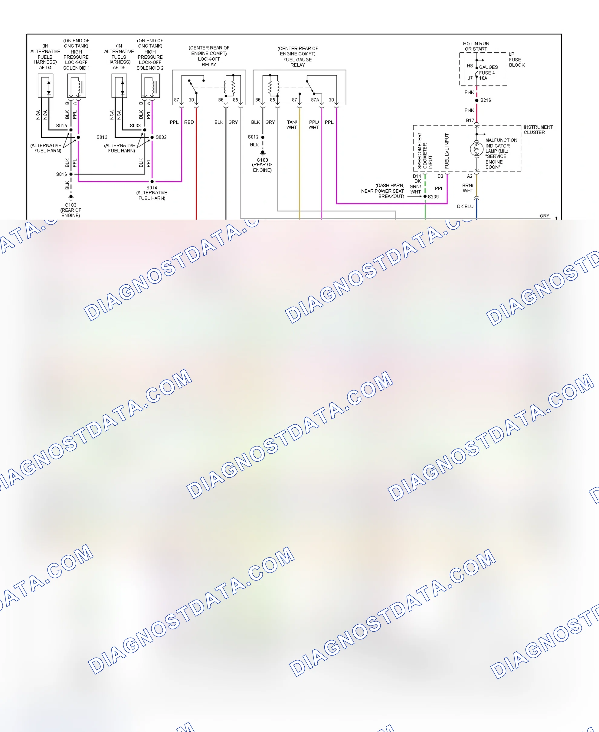 Scheme 130: PCM Wiring Diagram (Chevy Express & Savana - 5.7L CNG Bi-Fuel - 4 Of 6)