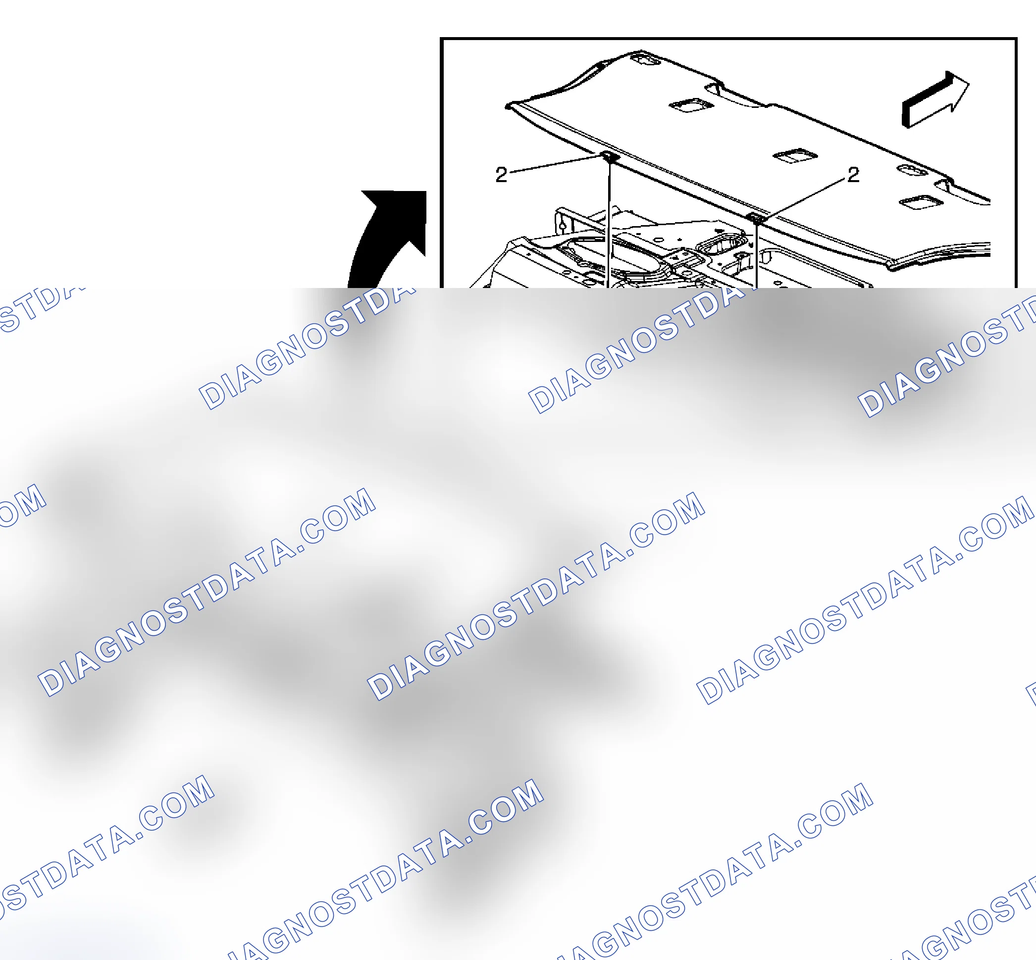 Scheme 14: Trim Panel Replacement - Rear Window Shelf