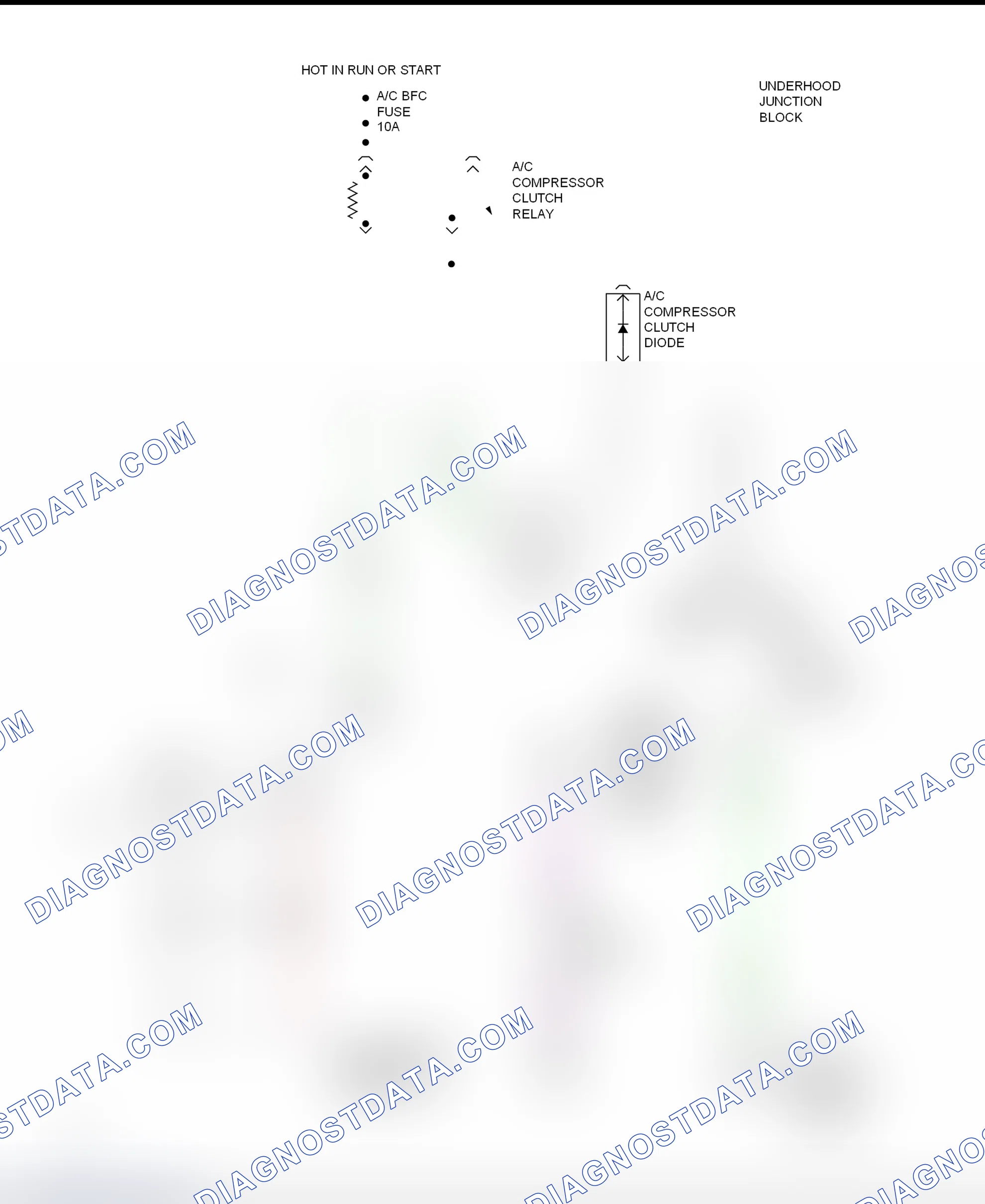Scheme 12: A/C Compressor Clutch Control Circuit Wiring Diagram (Cutlass & Malibu)