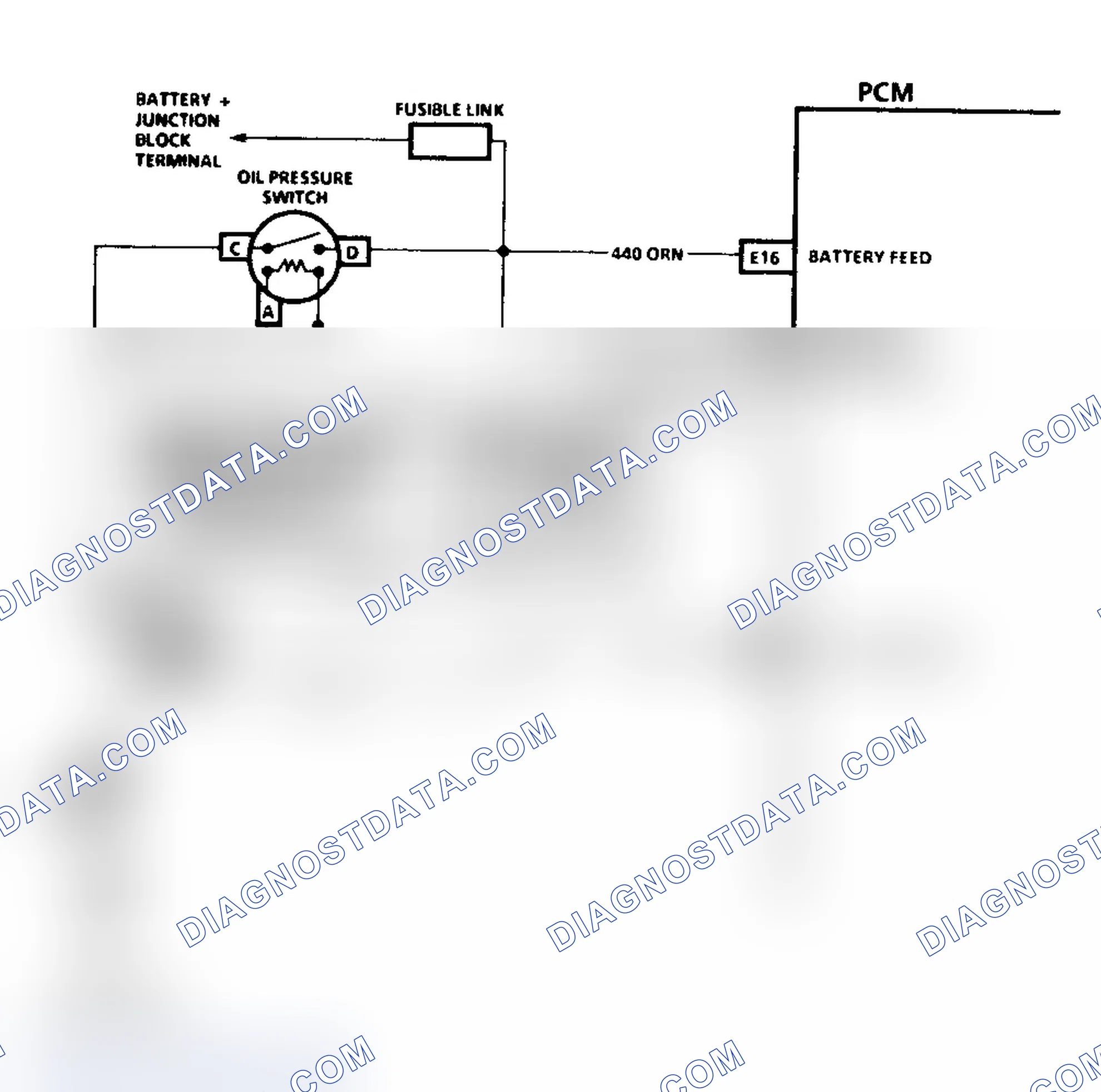 Scheme 85: Code 54 Schematic ("C" & "K" Series Exc. 5.7L M/T Fuel Pump Circuit