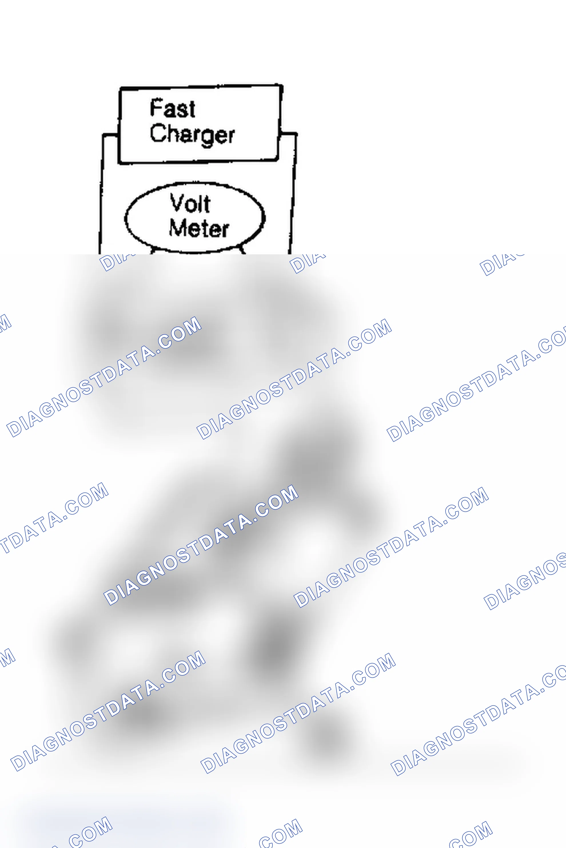 Scheme 11: Test Equipment Hookup for Voltage Regulator Check Observe battery polarity.