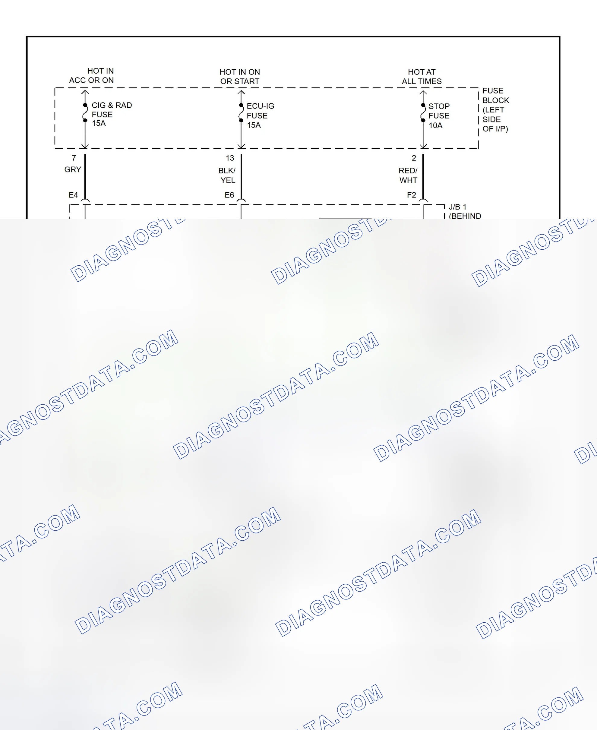 Scheme 19: Shift Interlock System Wiring Diagram (1996 RAV4)