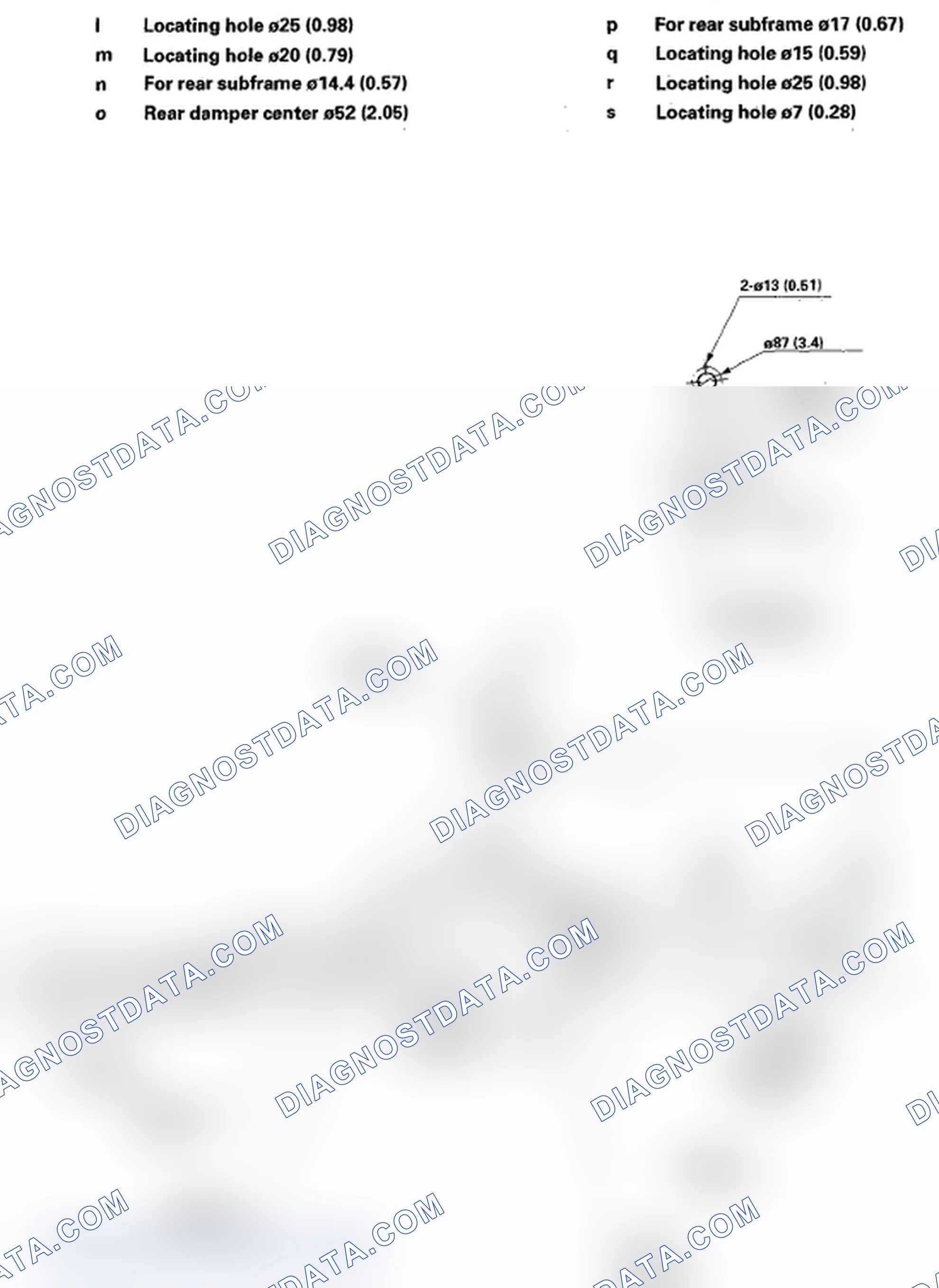 Fig. 8: Frame Repair Chart - Side View