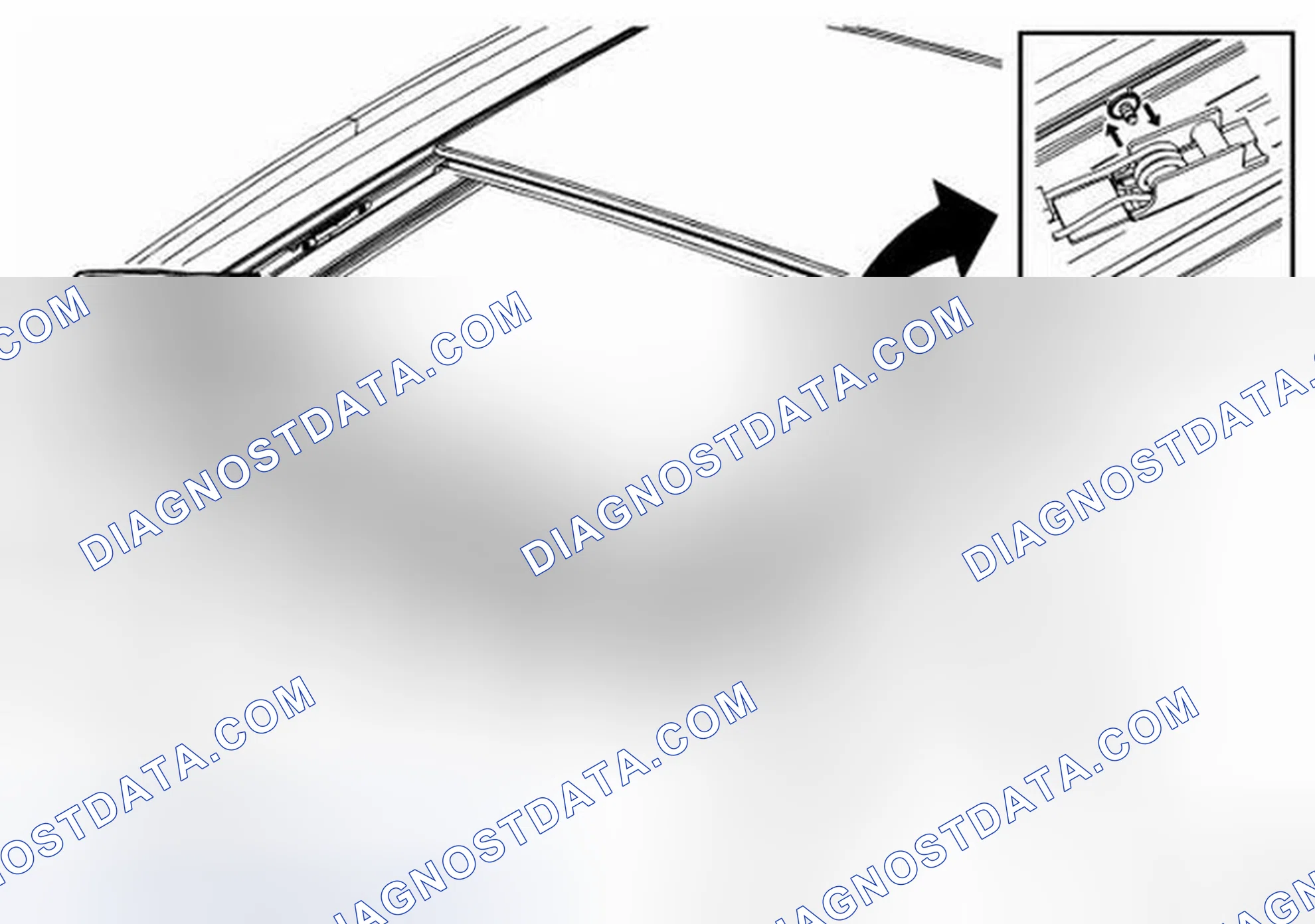 Scheme 30: Sunroof wind deflector, replace 4D