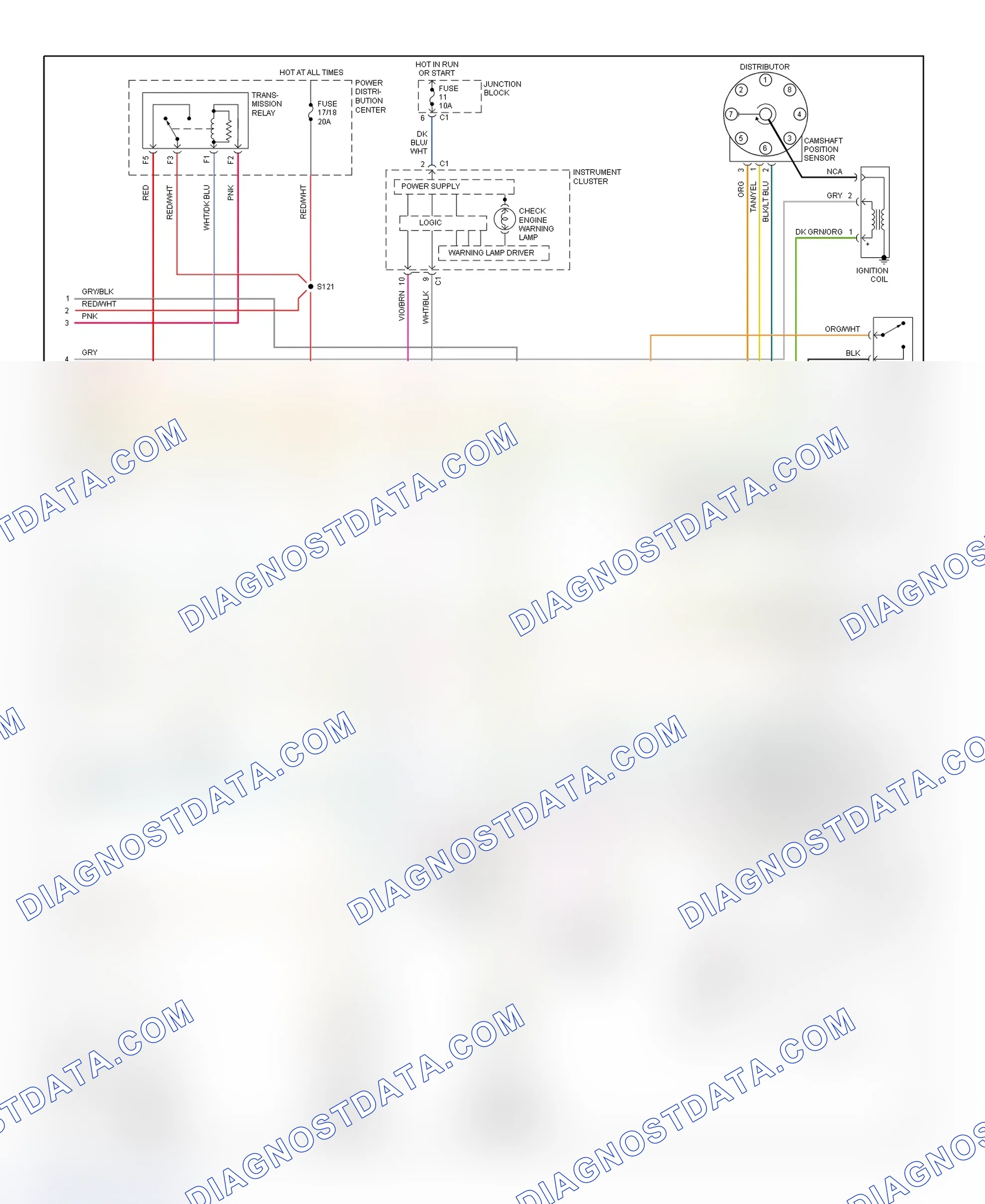 Scheme 60: PCM Wiring Diagram (Ram Van & Ram Wagon - 5.2L CNG - 3 Of 3)
