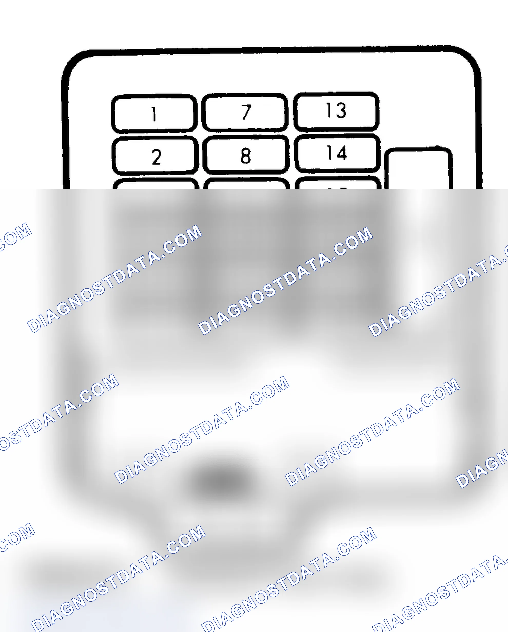 Scheme 8: INSTRUMENT PANEL FUSE IDENTIFICATION (1991-92)