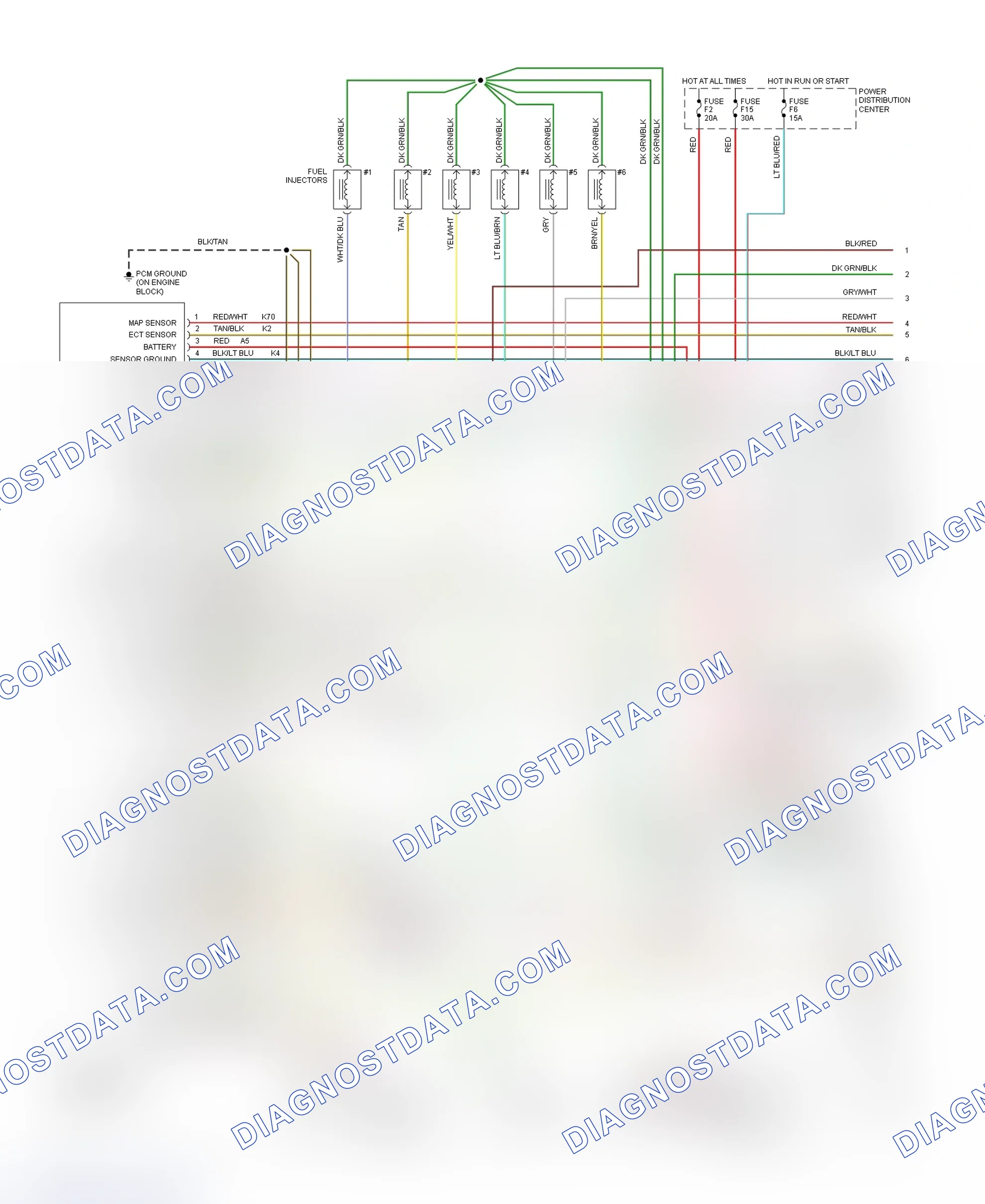 Scheme 77: Wiring Diagram (4.0L - 1 Of 2)