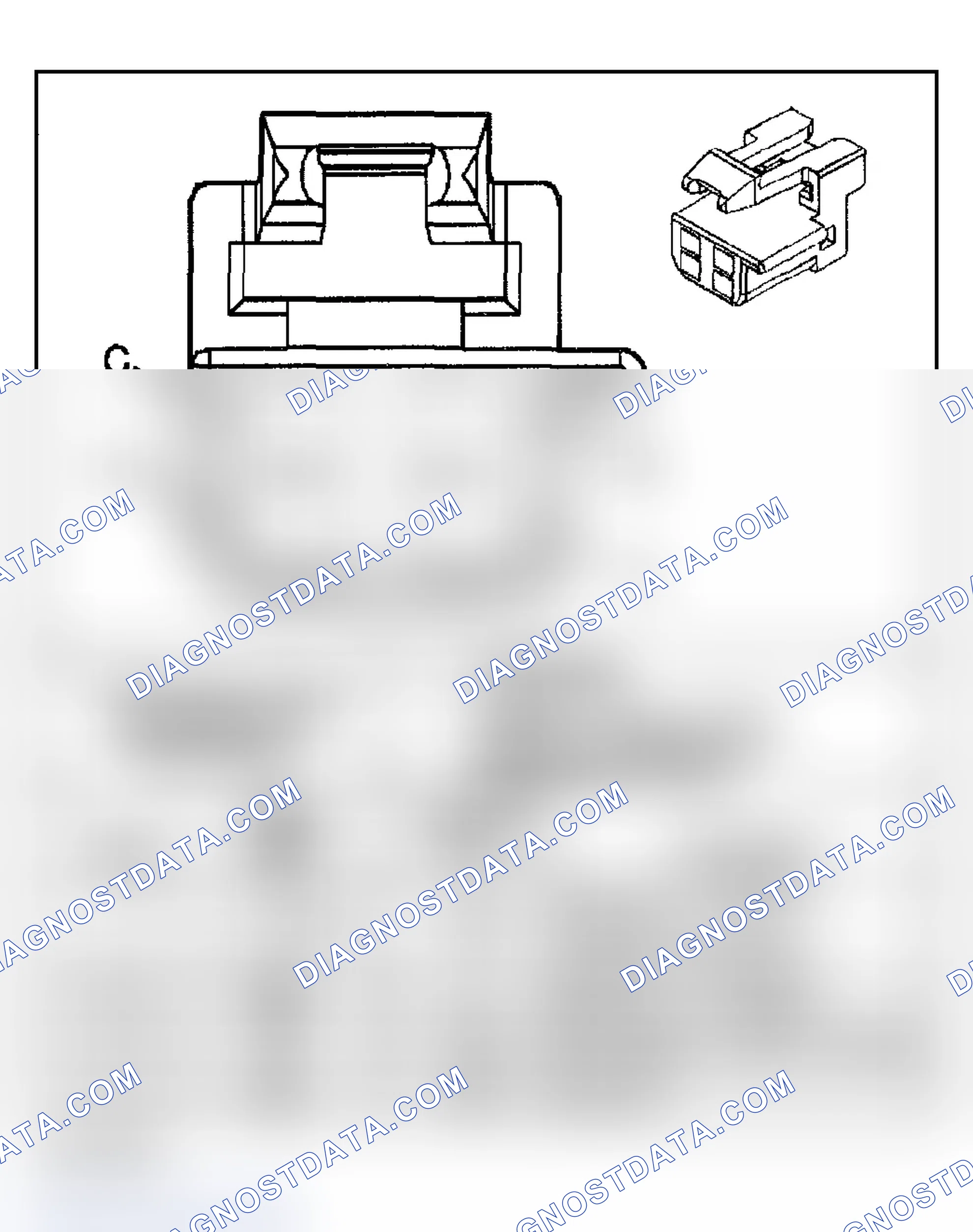 Scheme 2: Automatic Transmission Shift Lock Control Connector End Views