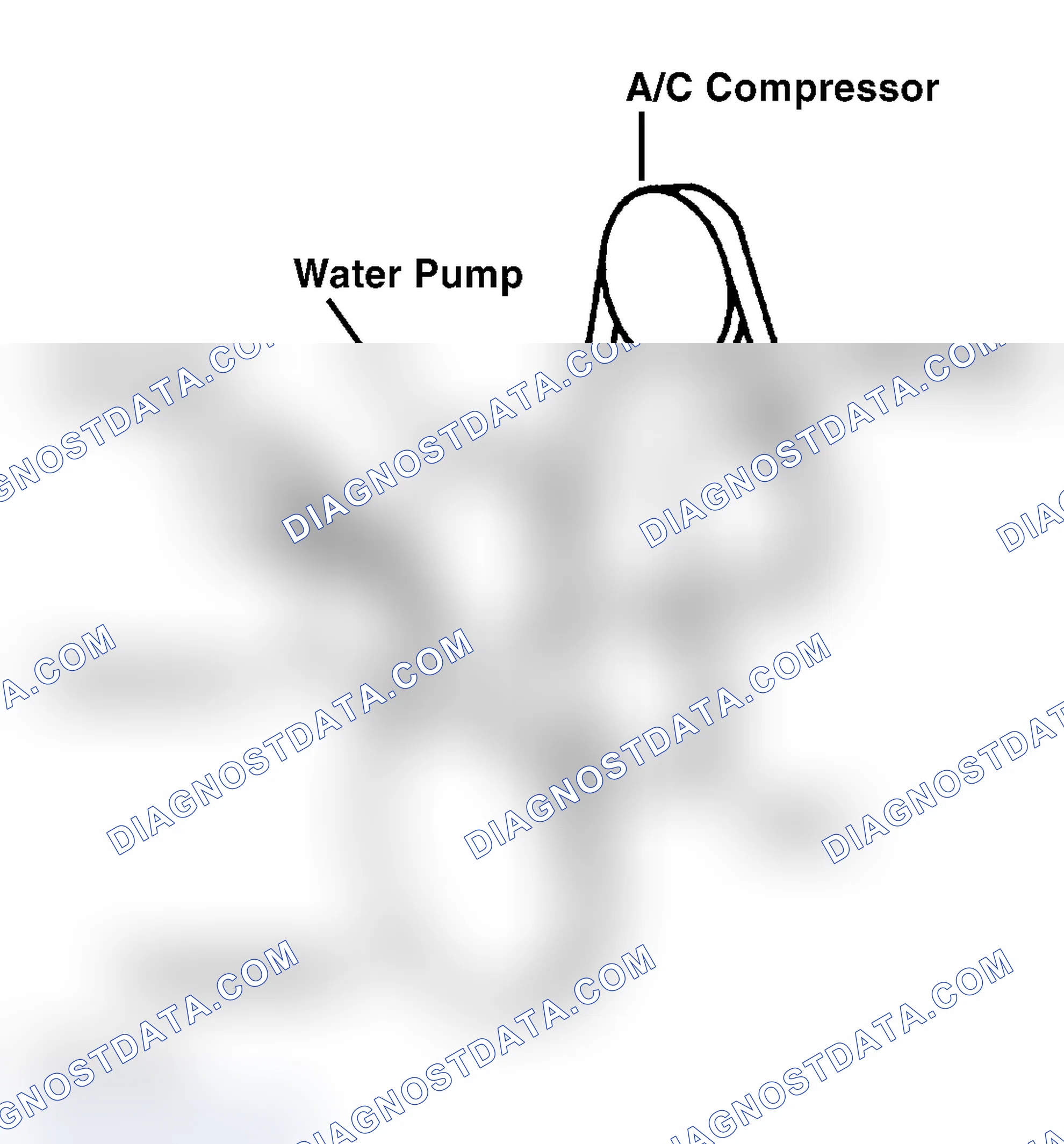 Scheme 1: DRIVE BELT ROUTING - 2.2L