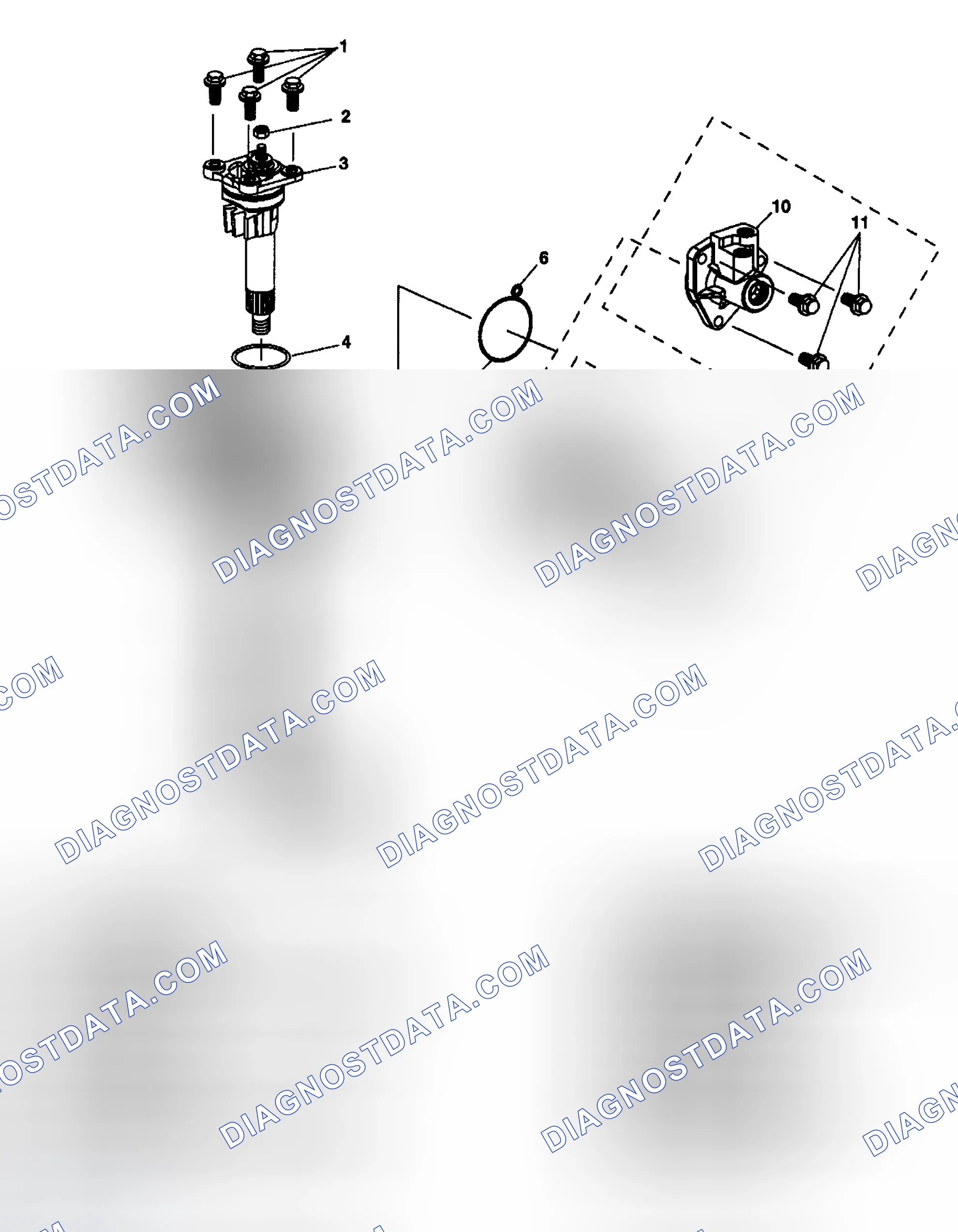 Scheme 2: Power Steering Gear Disassembled View (670 Gear)