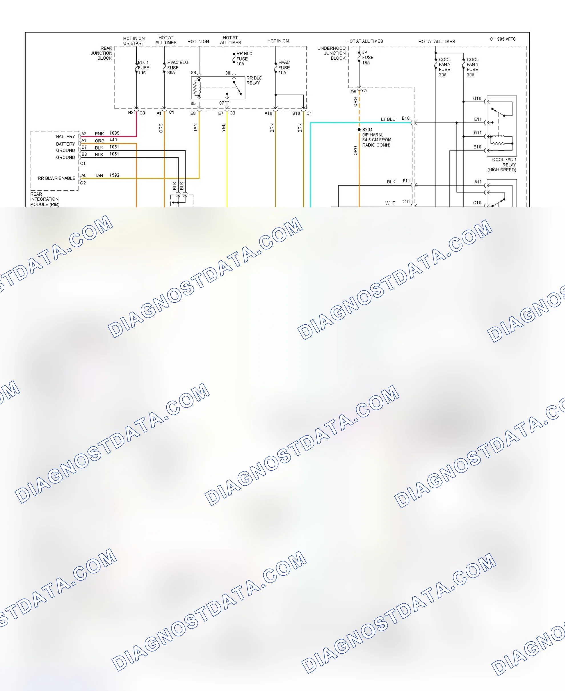Scheme 13: Automatic A/C-Heater System Wiring Diagram (2000 Seville - 2 Of 2)