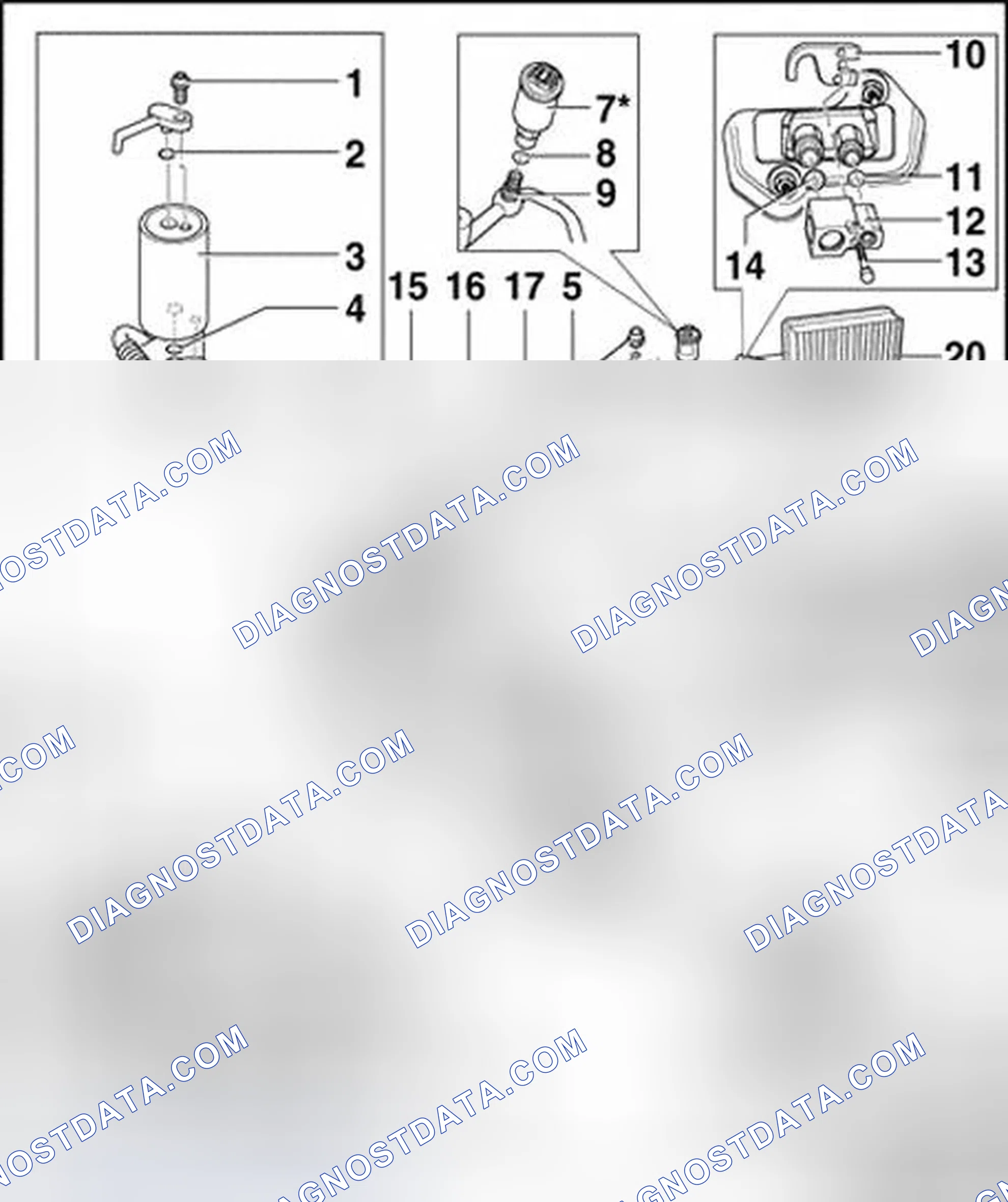 Scheme 2: A/C refrigerant system controls, component overview