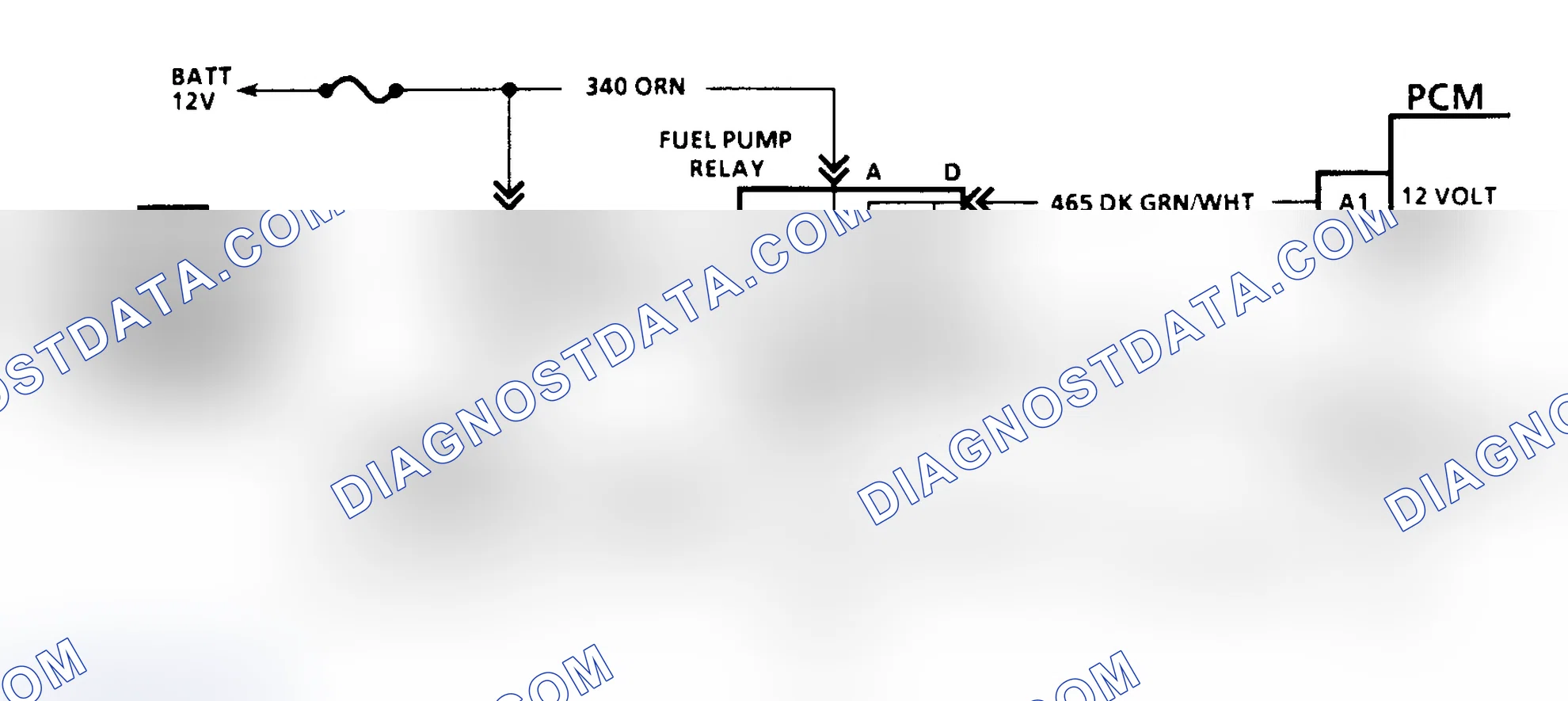 Scheme 165: Code 54 Schematic (G Series W/4L80-E Trans.) Fuel Pump Circuit