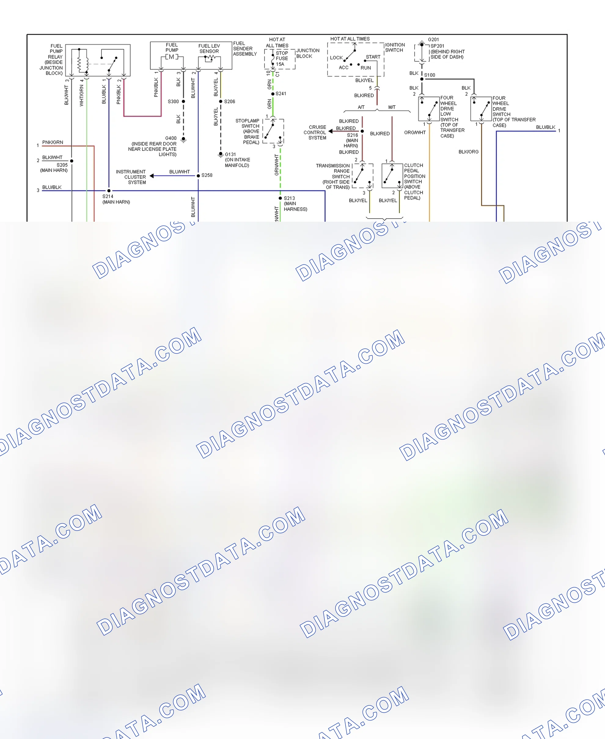 Scheme 192: PCM Wiring Diagram (Tracker - 2.0L - 2 Of 3)