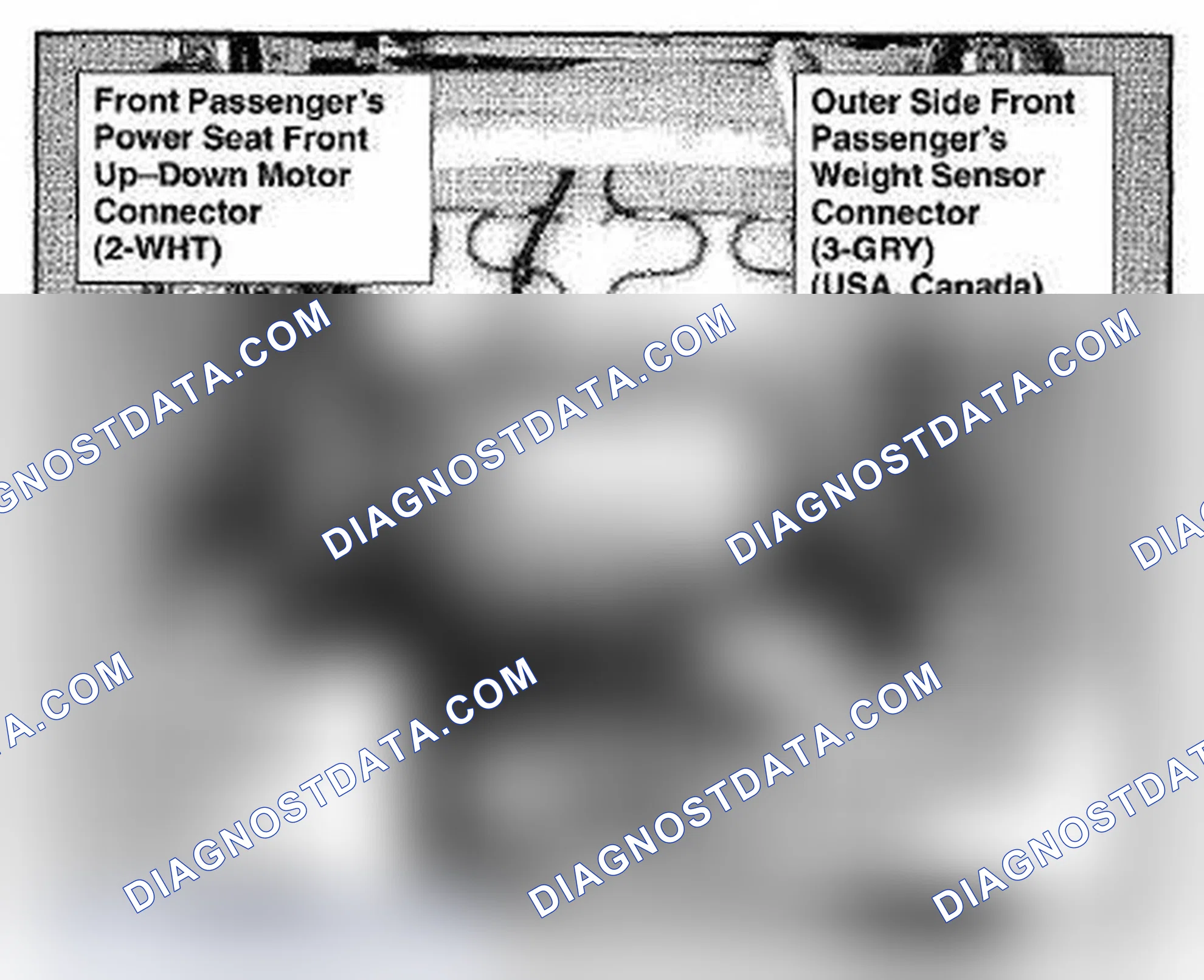 Scheme 1109: Under Front Passenger's Seat Component Location (Photo 100)