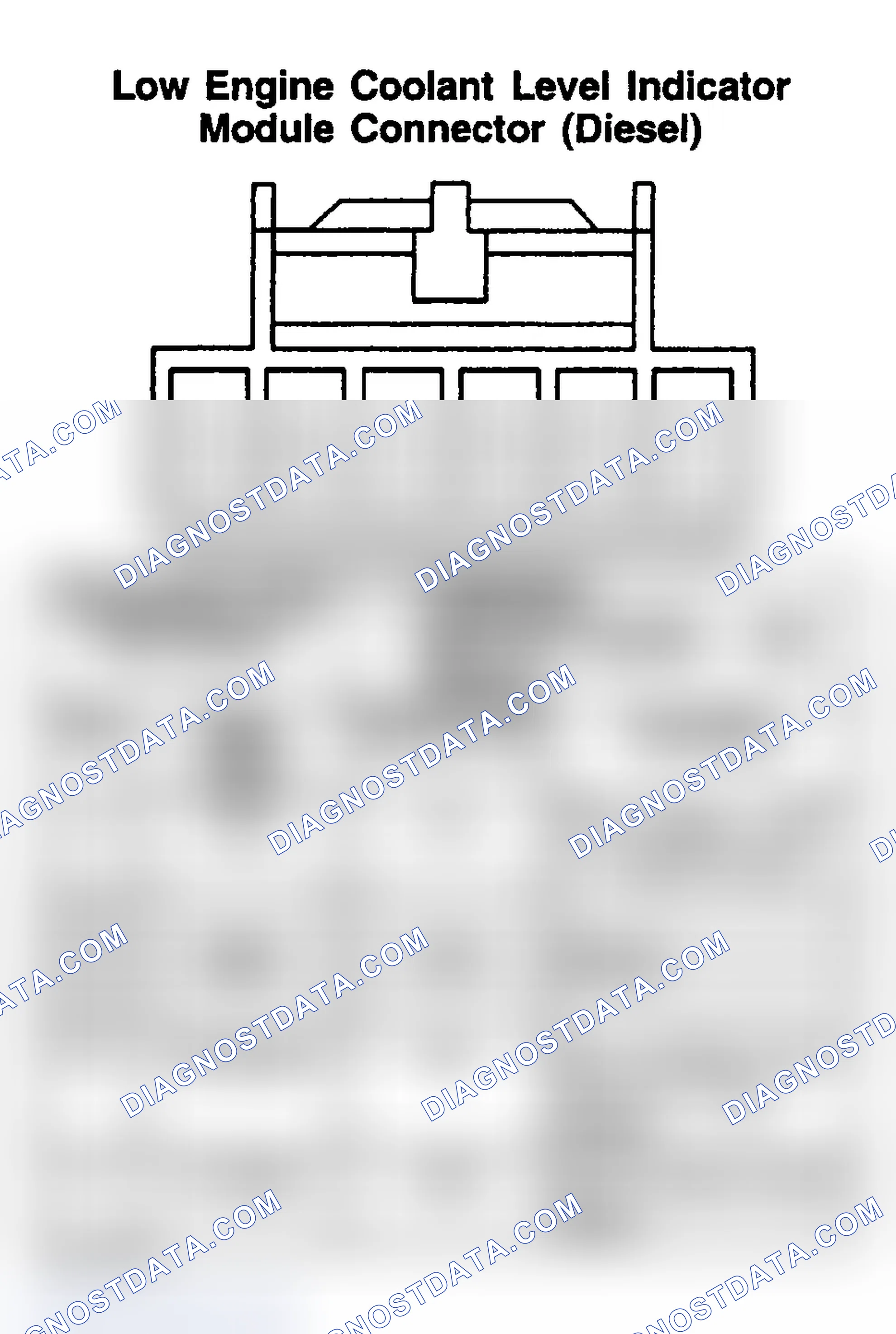 Scheme 199: LOW ENGINE COOLANT LEVEL INDICATOR MODULE (DIESEL)