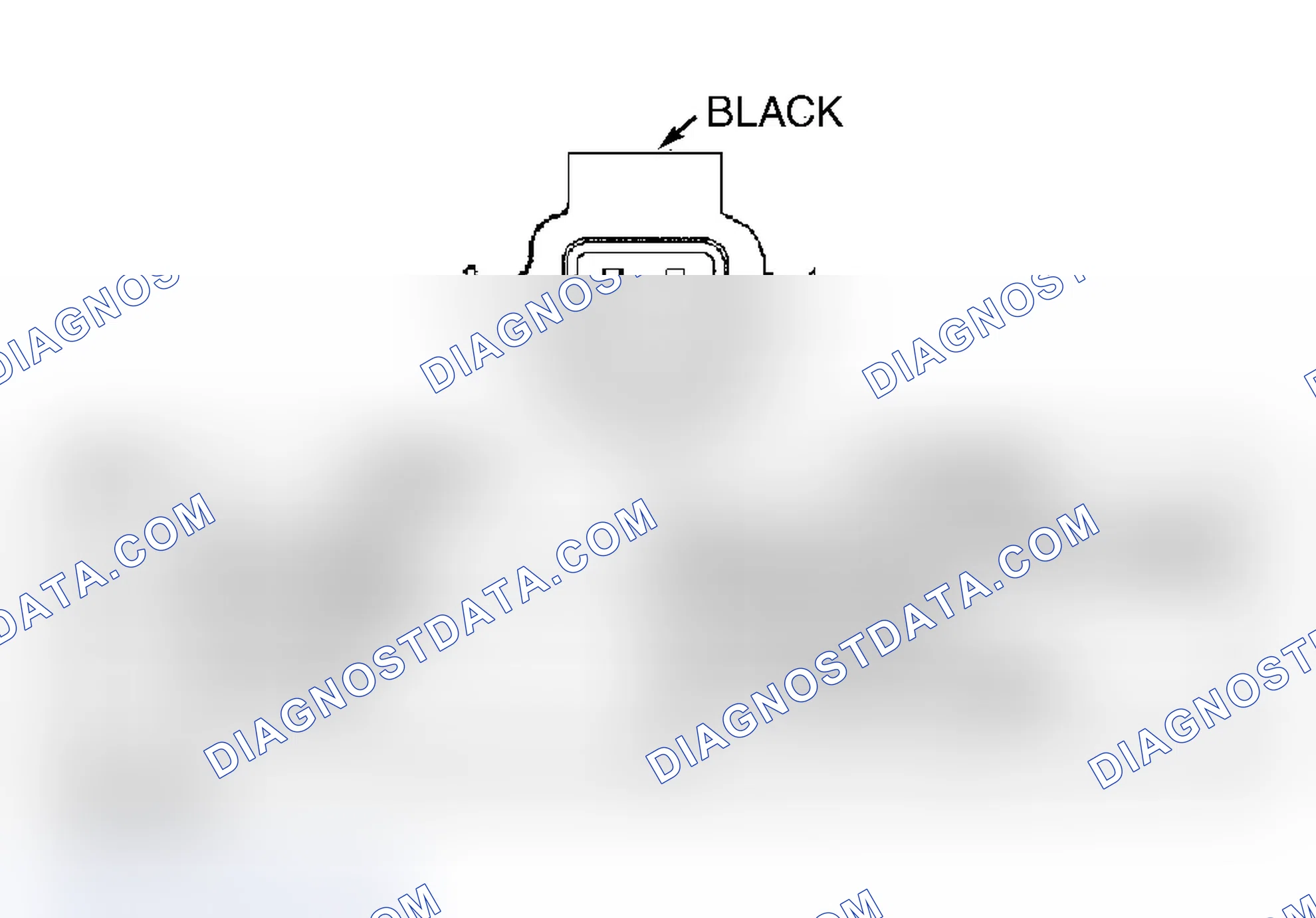 Scheme 750: A/C PRESSURE TRANSDUCER CONNECTOR END VIEW
