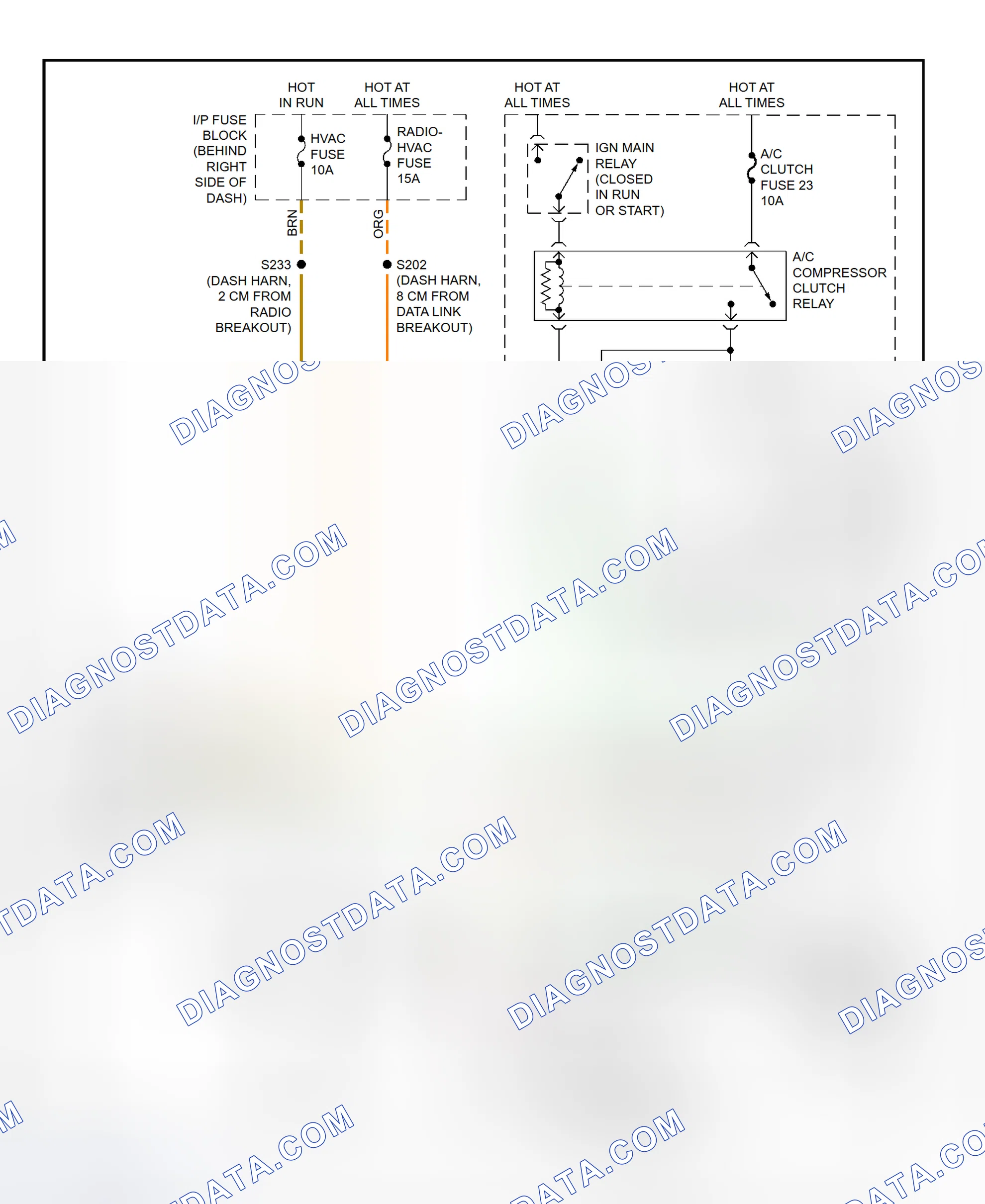 Scheme 31: A/C Compressor Clutch Control Circuit Wiring Diagram (2000-01 Intrigue)