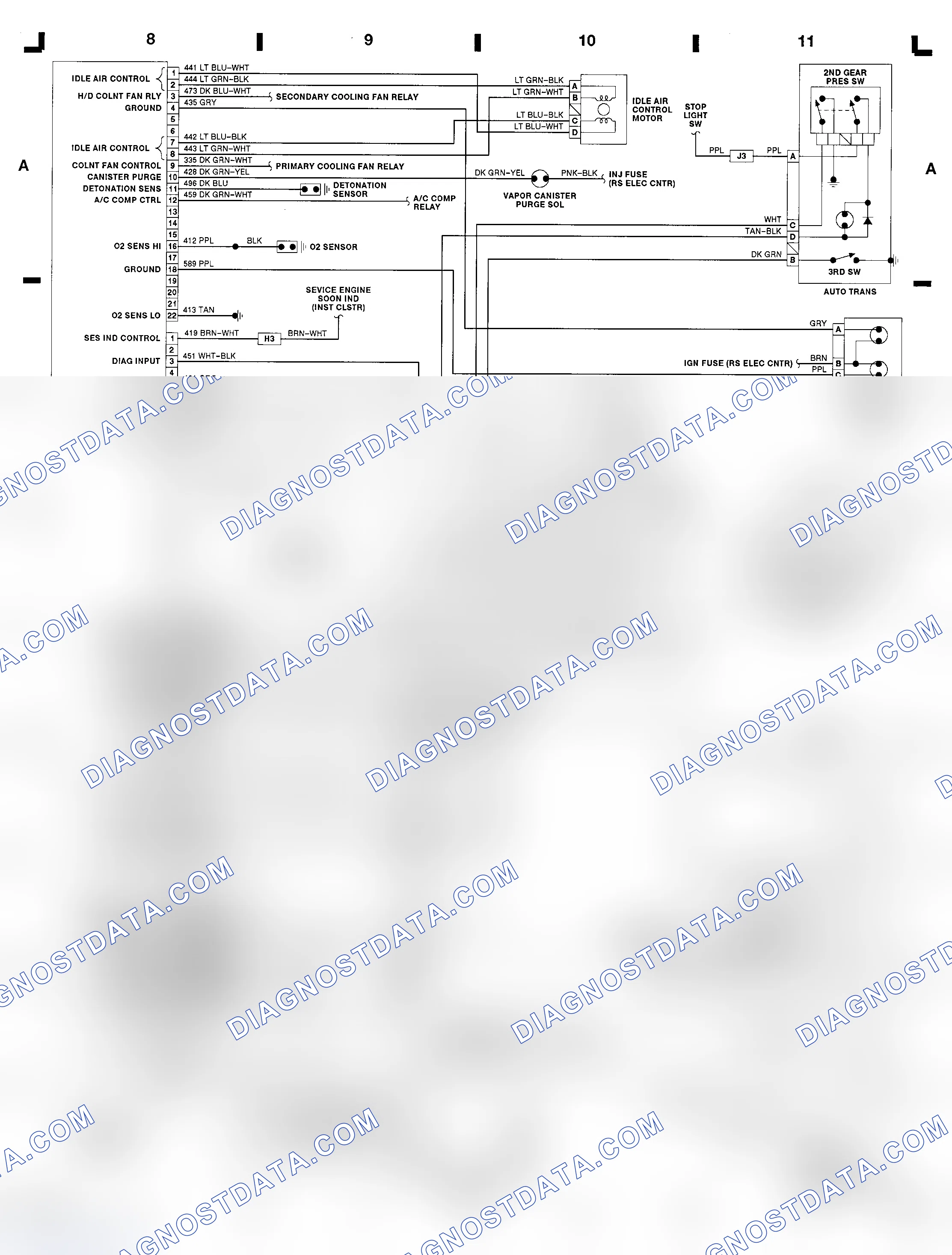 Scheme 6: 2.3L (VIN D) ECM Diagram (Cutlass Supreme & Grand Prix)