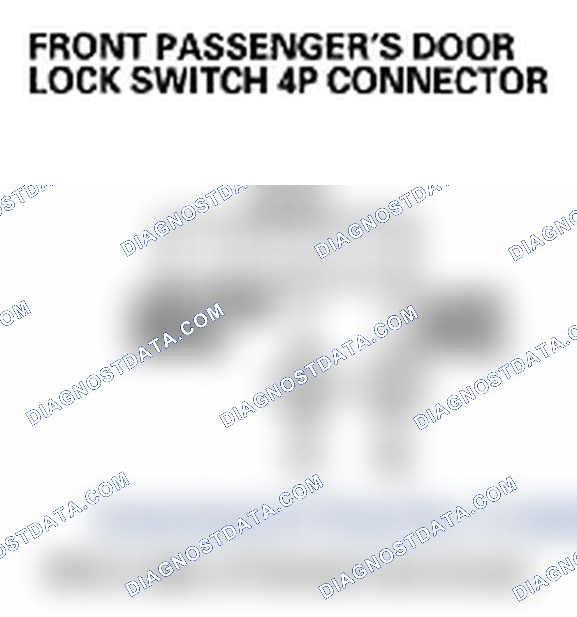 Scheme 116: DTC B2186: Front Passenger's Door Lock Switch LOCK/UNLOCK Signal Error