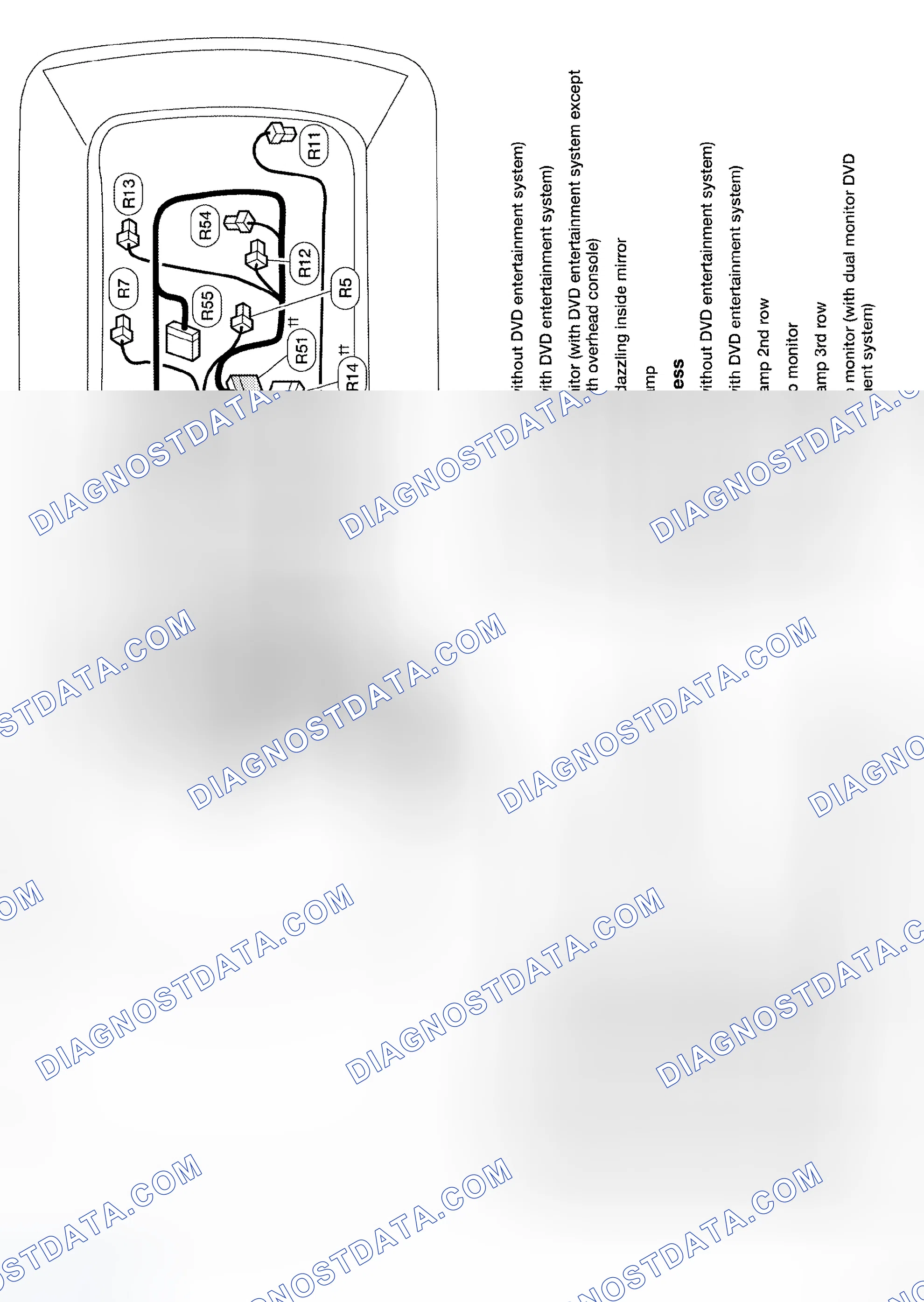 Scheme 61: ROOM LAMP HARNESS