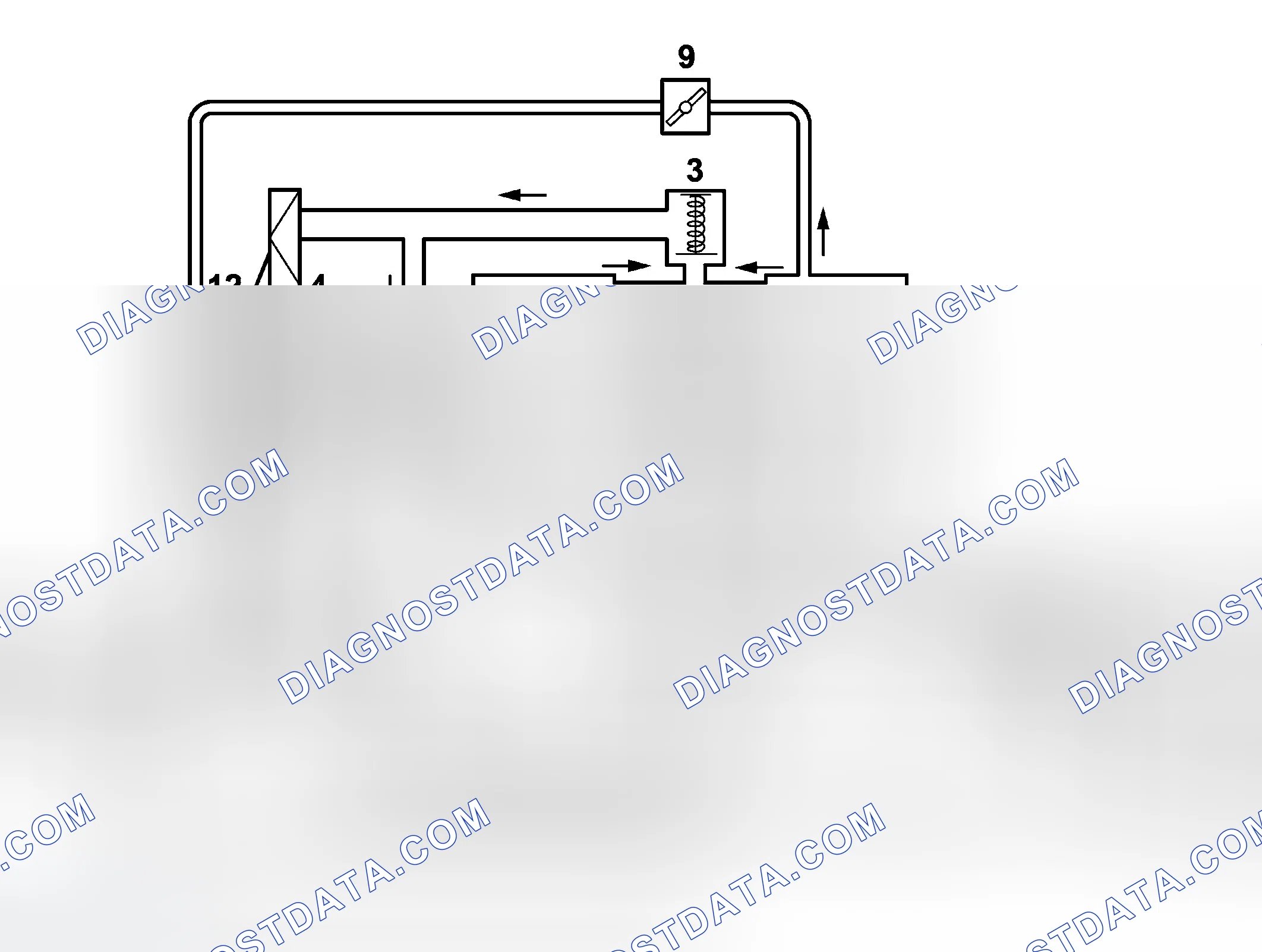 Scheme 142: Cooling system diagram, V6