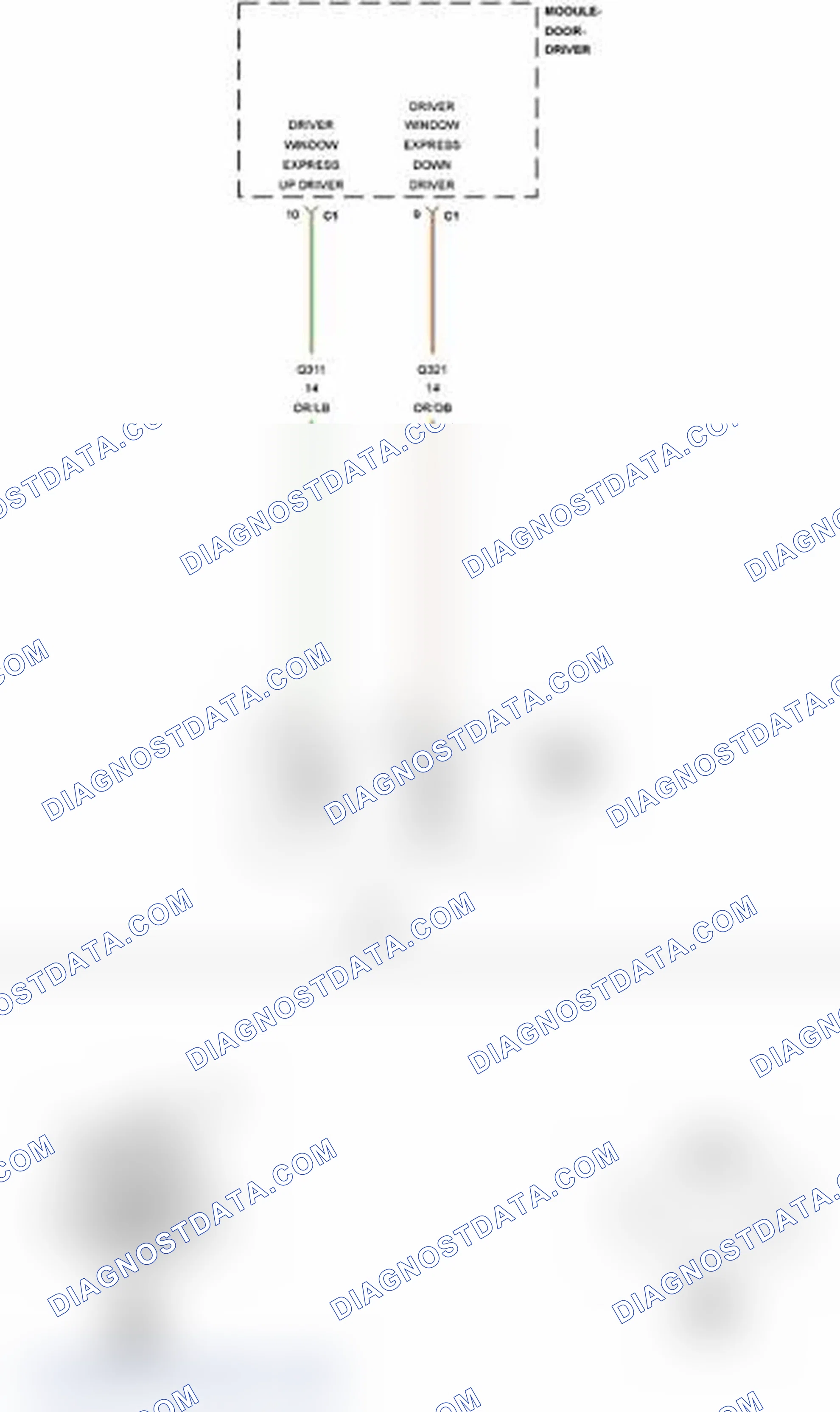 Scheme 297: B1854-DRIVER WINDOW CONTROL CIRCUIT LOW
