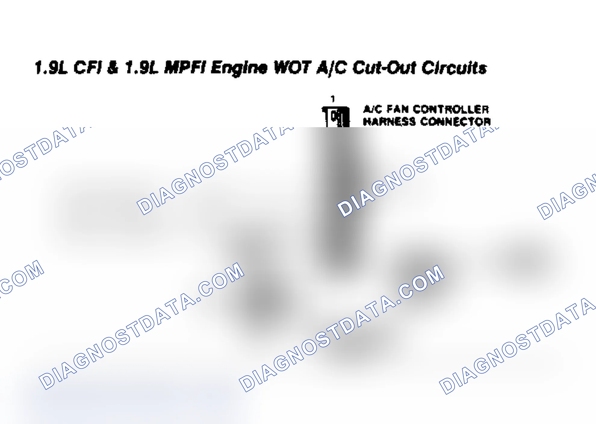 Scheme 83: 1.9L CFI & 1.9L MPFI Engine WOT A/C Cut-Out Circuits