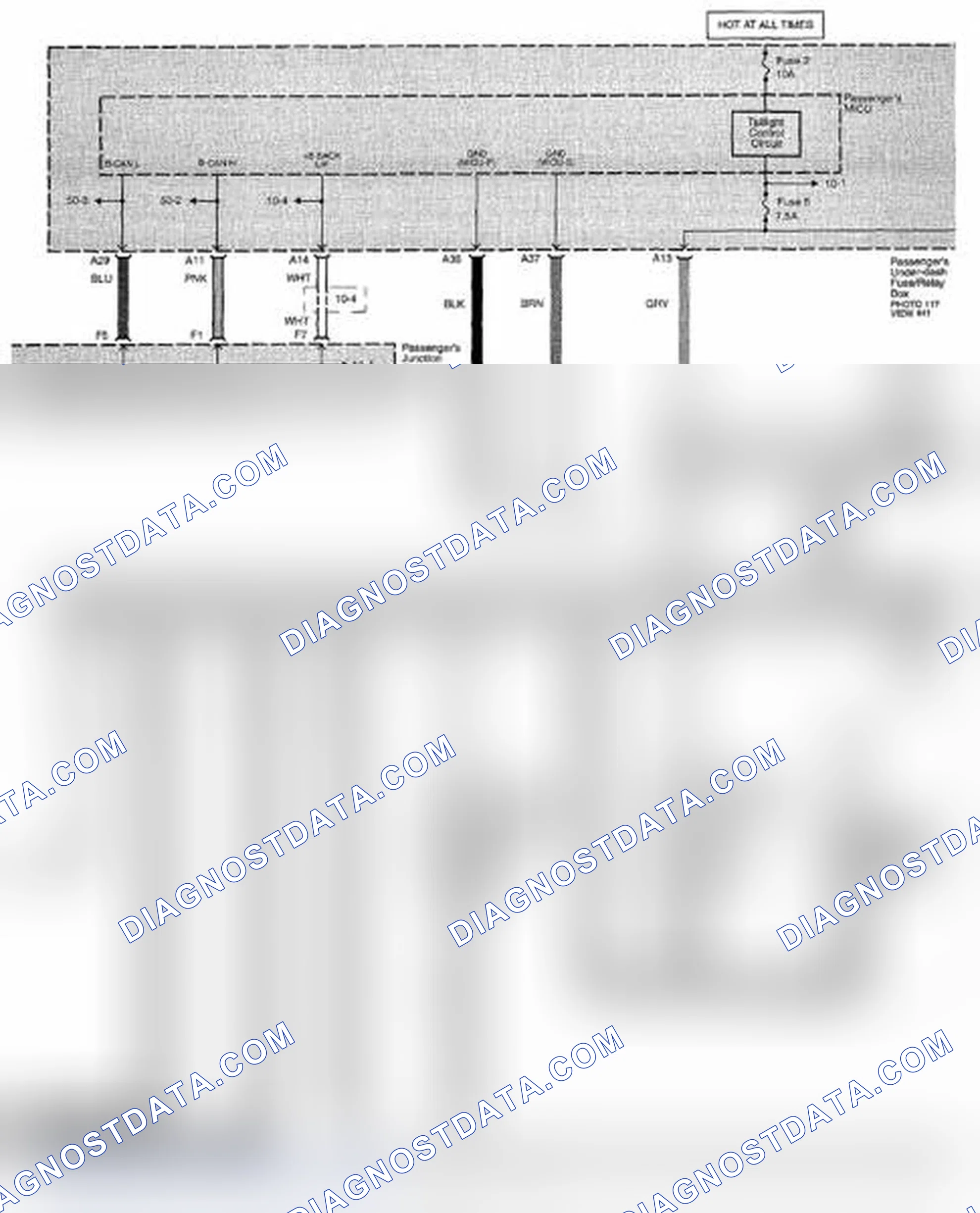 Scheme 250: Dash And Console Lights Circuit Diagram (Page 114-8)