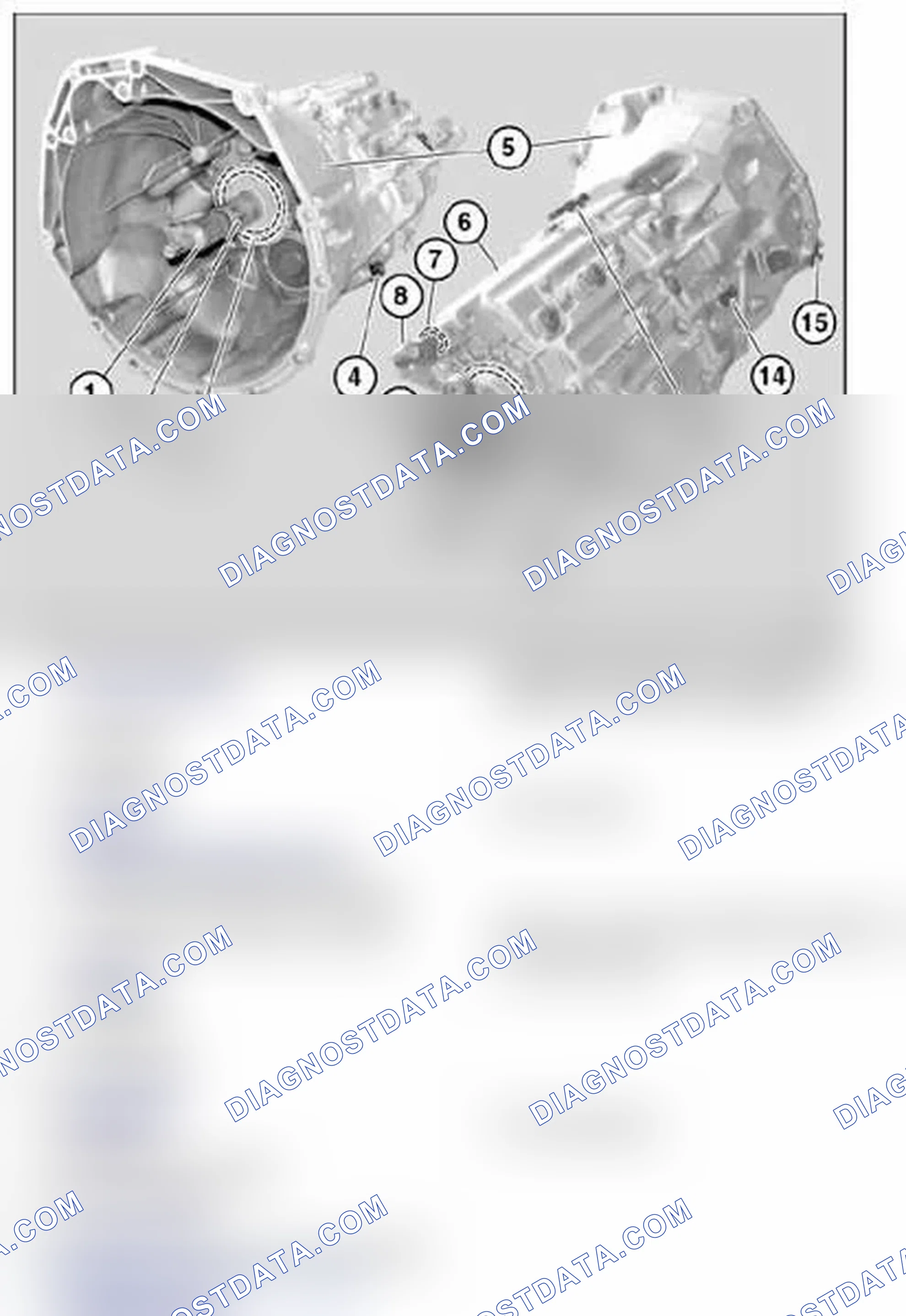 Scheme 8: 23 00 ... Overview of transmission housing (GS6-53BZ) (S85/S65)