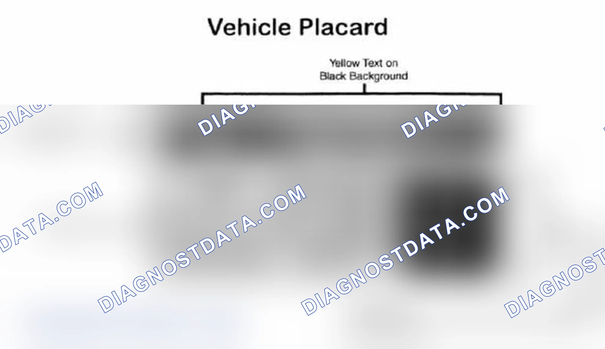 Scheme 28: Vehicle Tire Placard - Typical