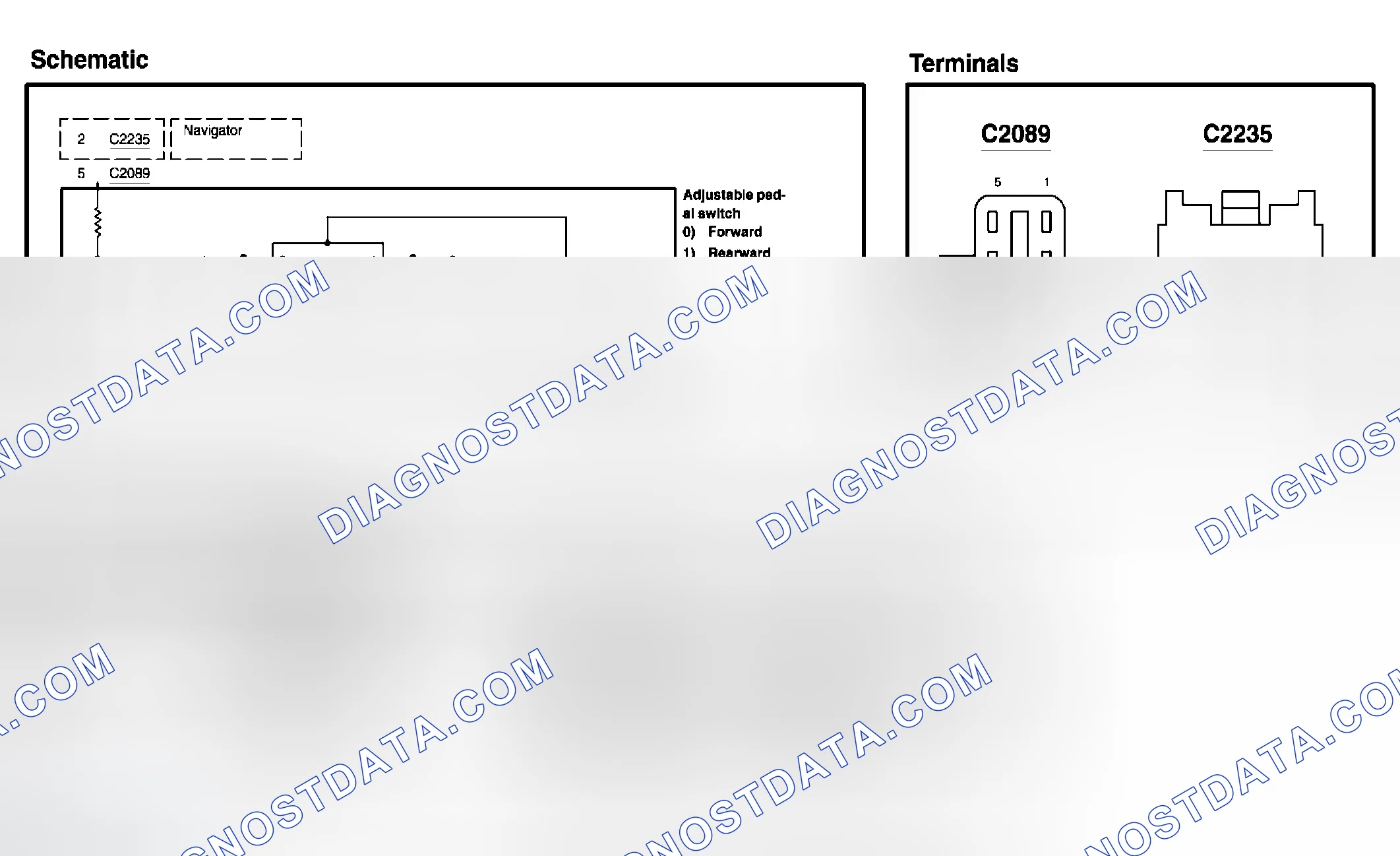 Scheme 42: Adjustable pedal switch - with memory
