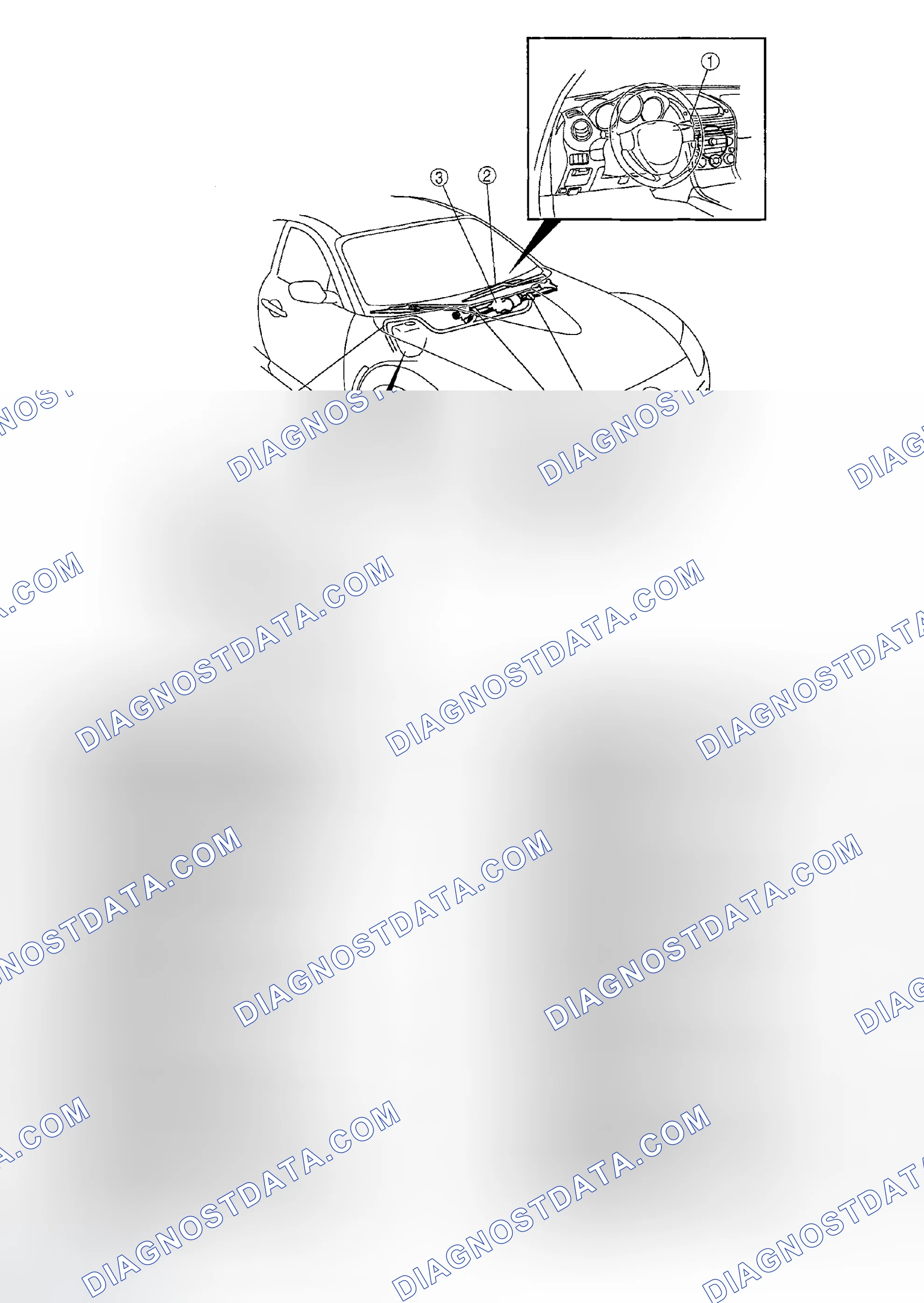 Scheme 1: WIPER/WASHER SYSTEM LOCATION INDEX