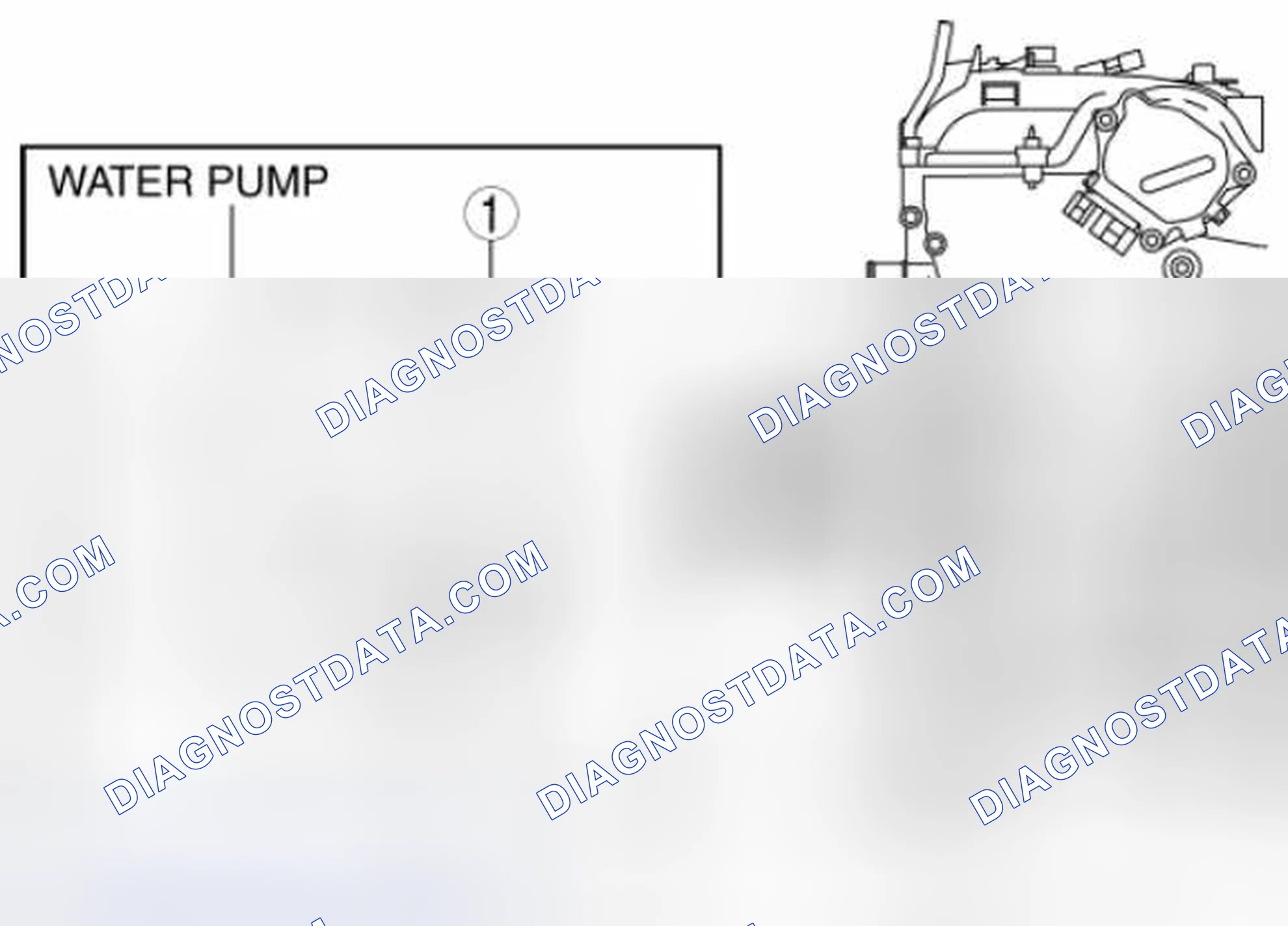 Scheme 58: Water Pump Component Installation Note