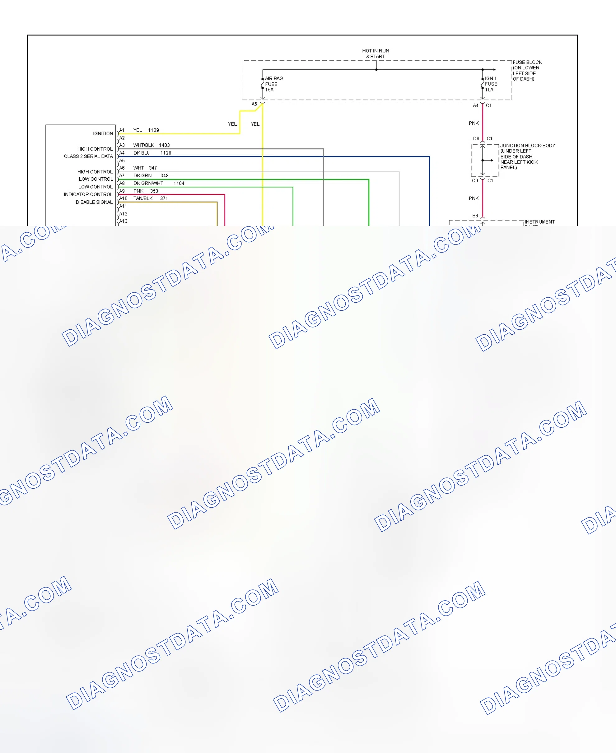 Scheme 54: SIR System Wiring Diagram (Sierra 3500 & Silverado 3500)