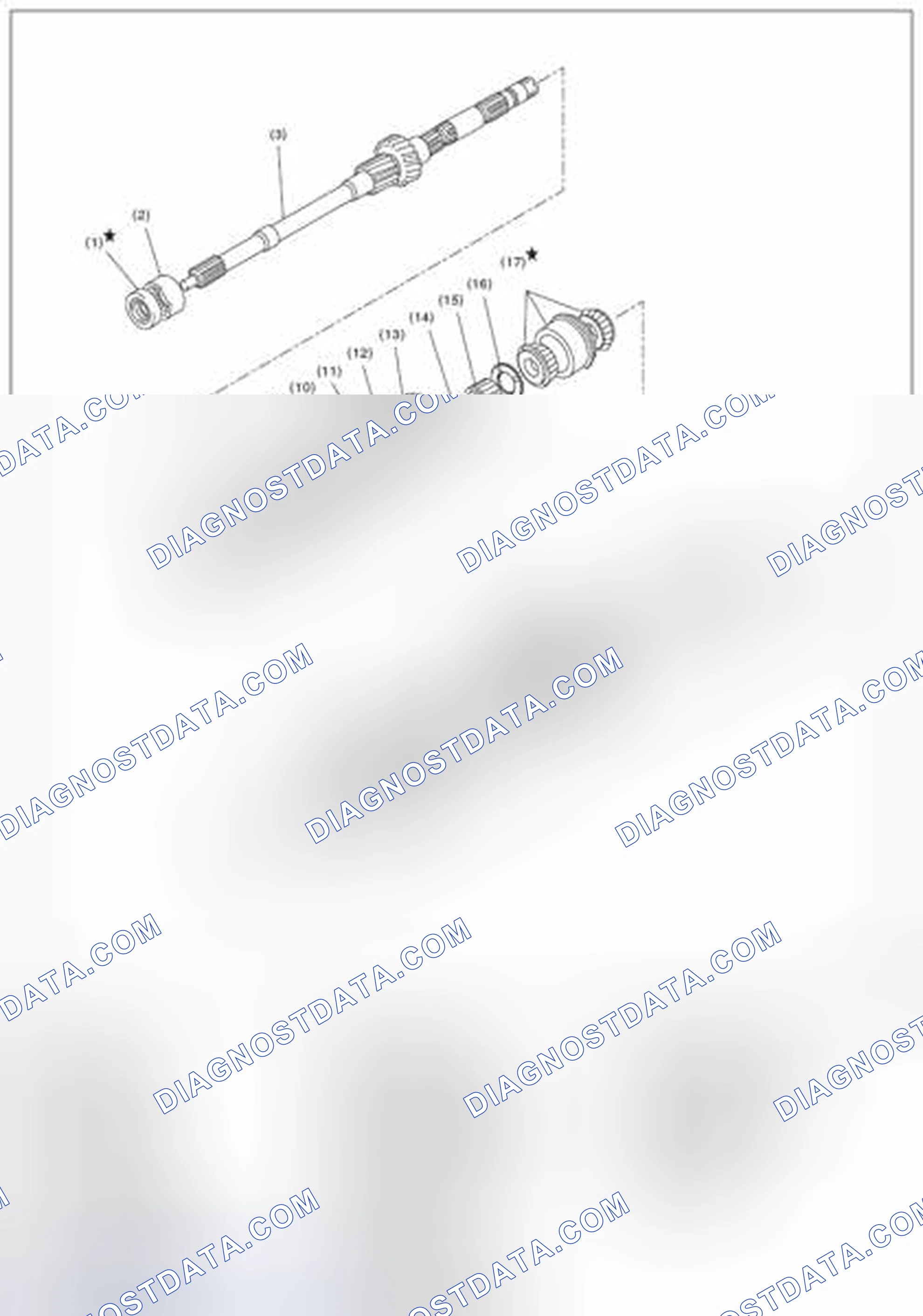 Scheme 21: MAIN SHAFT FOR SINGLE-RANGE