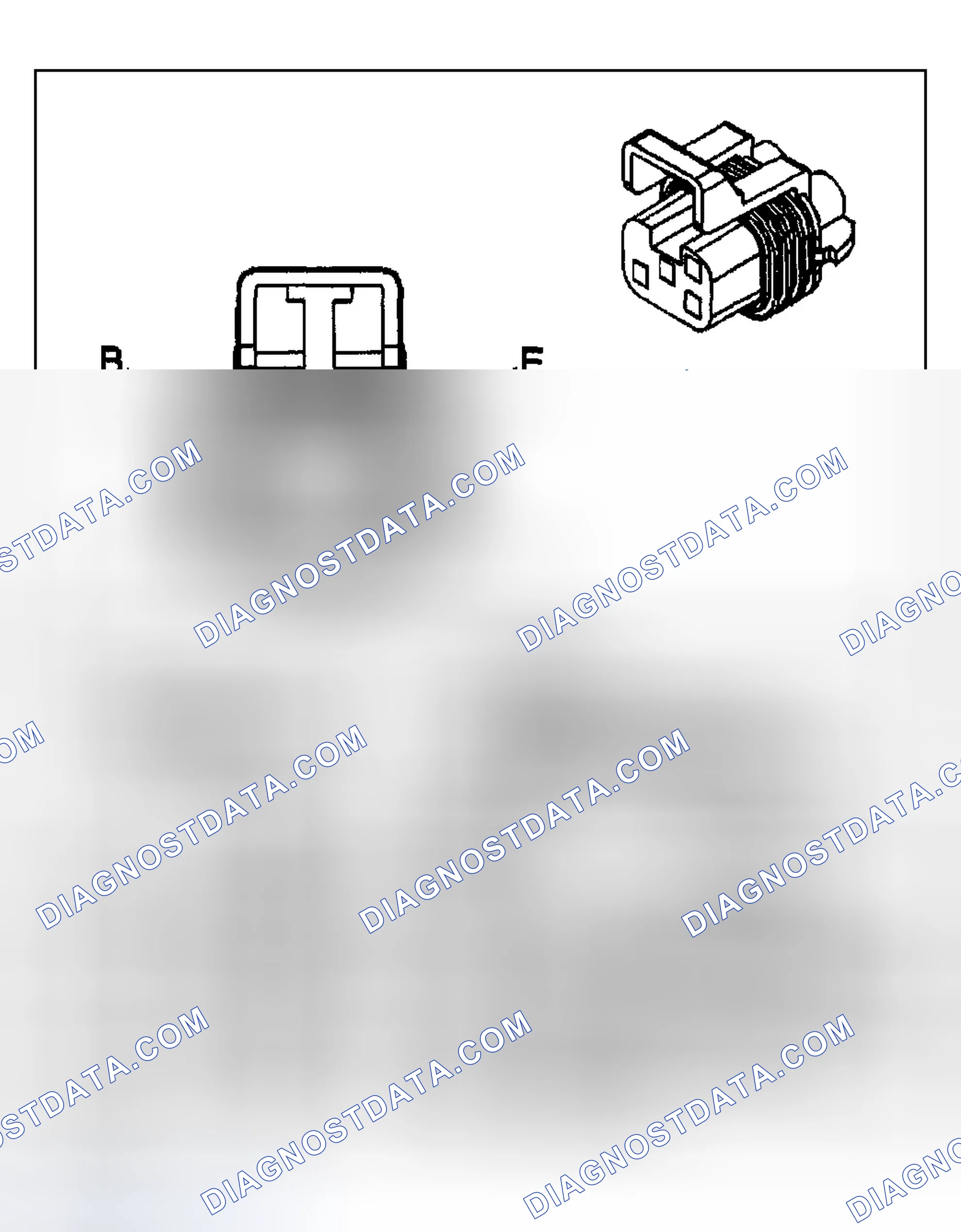 Scheme 692: Transfer Case Control Connector End Views