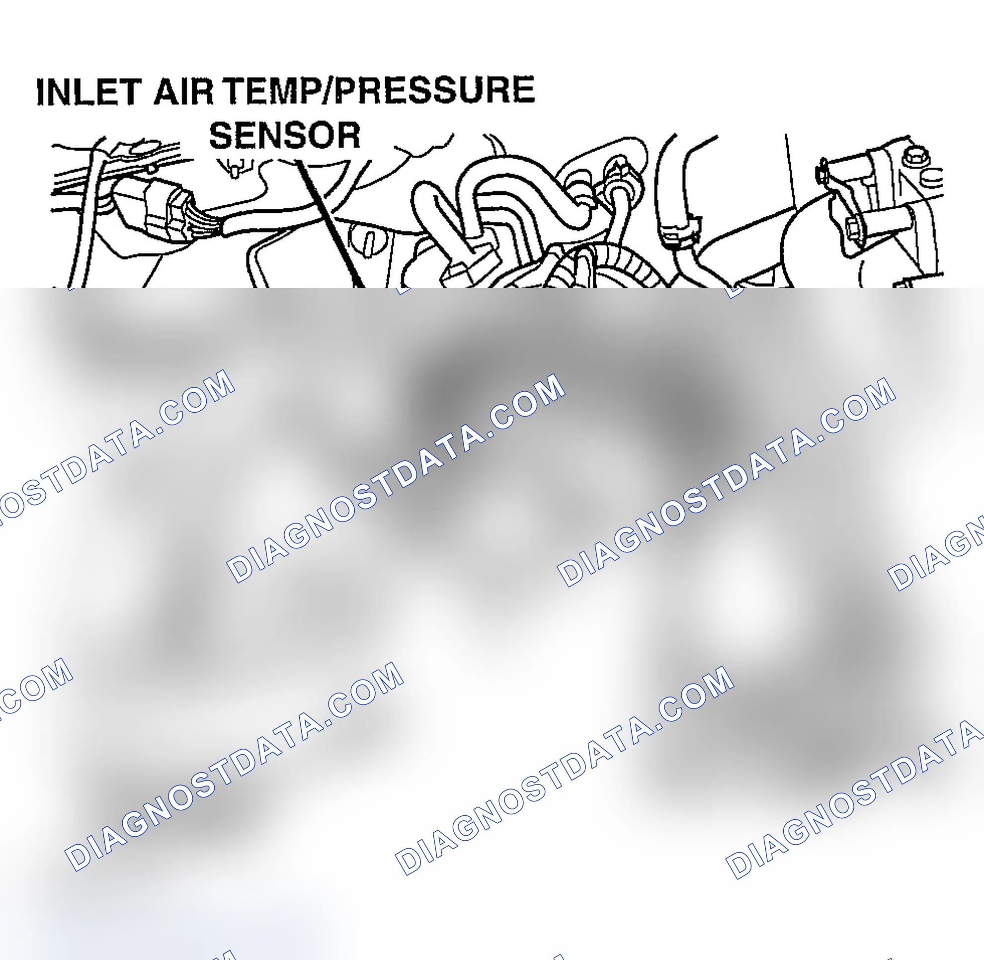 Scheme 741: INLET TEMP/PRESSURE SENSOR LOCATION - DIESEL