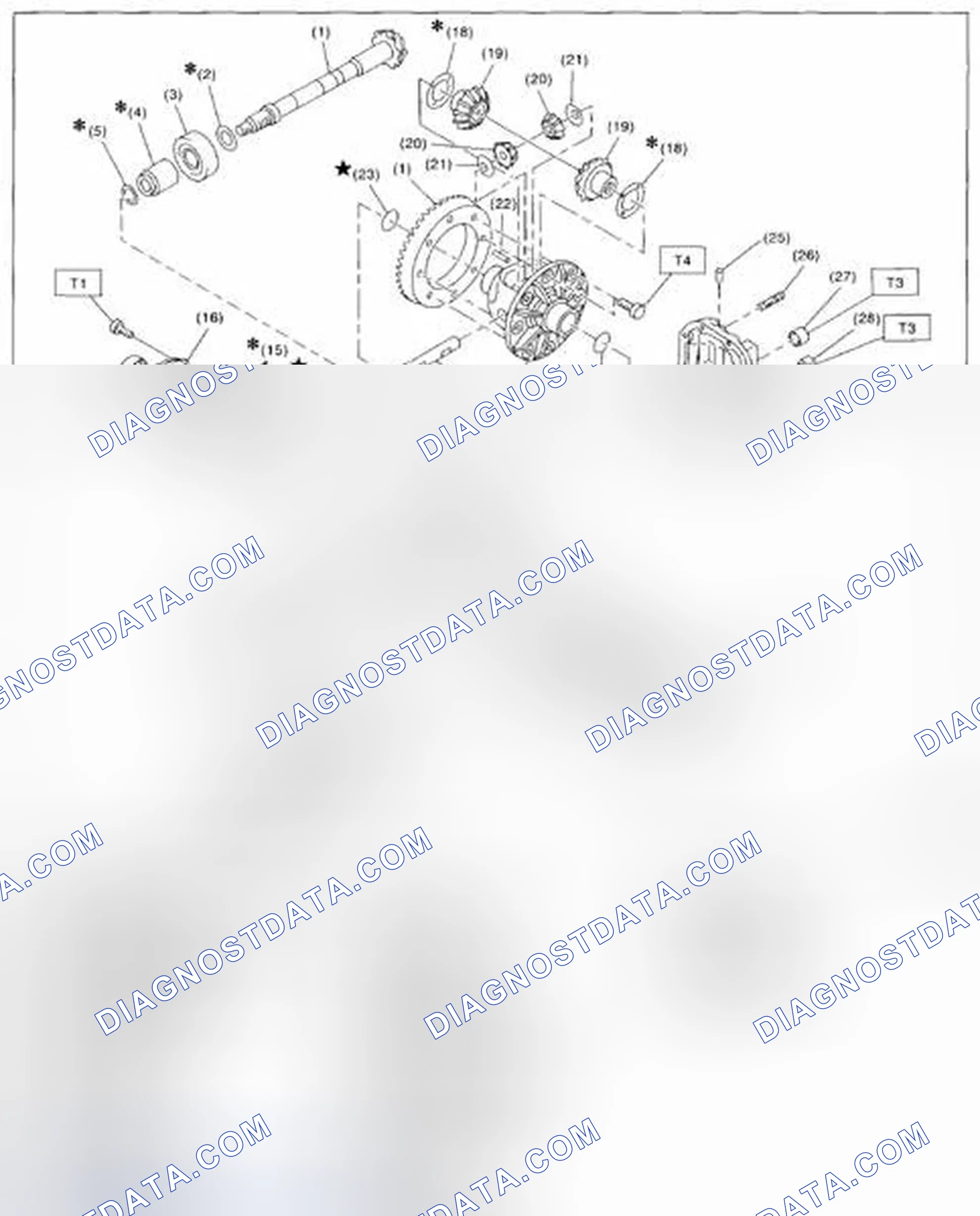 Scheme 74: REAR DIFFERENTIAL (T-TYPE)
