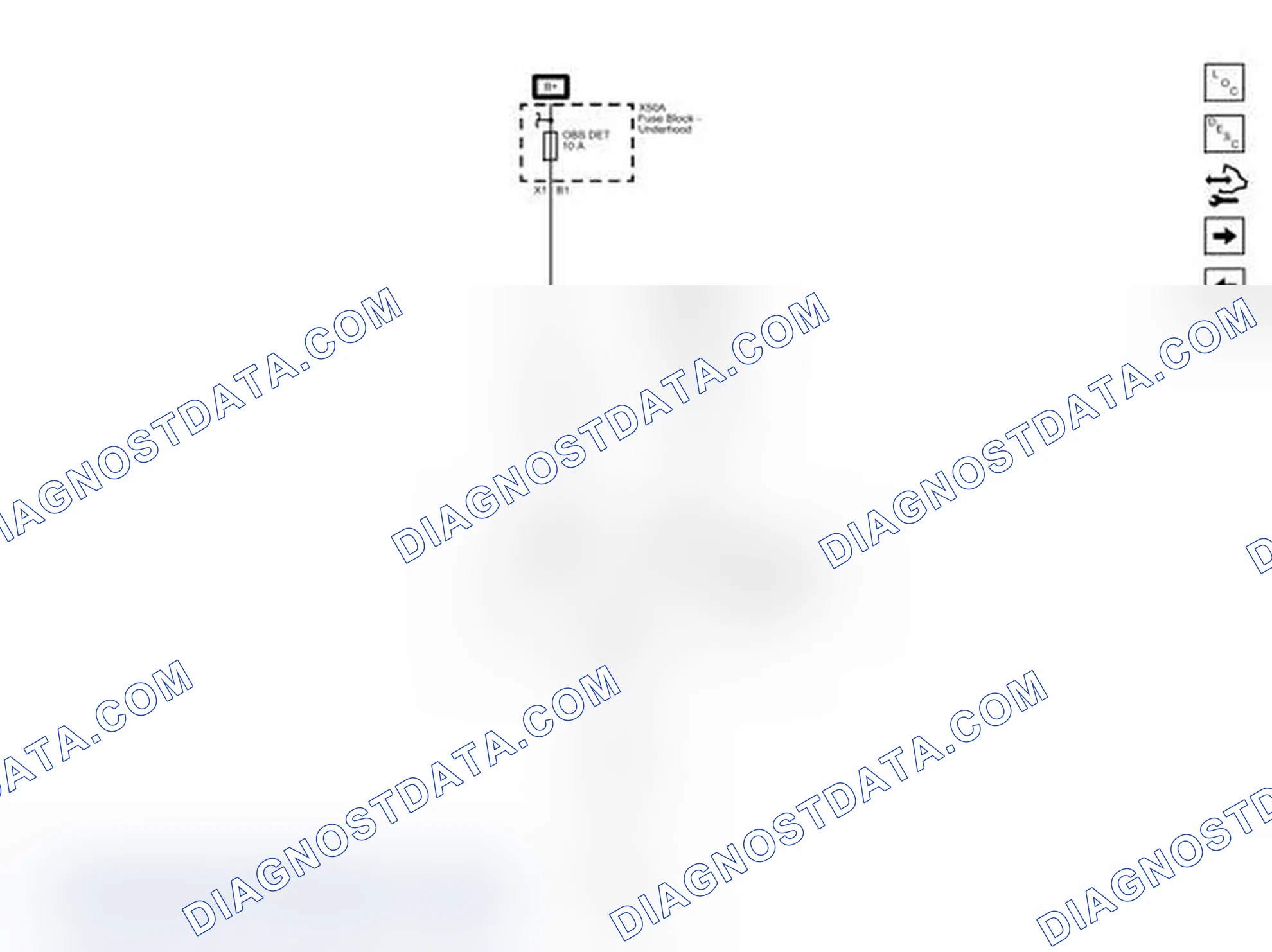 Scheme 3: Rear Object Sensing Power, Ground, and Serial Data (UD7) Wiring Schematics