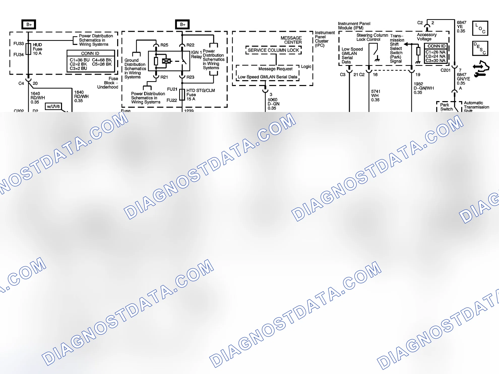 Scheme 1: Column/Ignition Lock Schematics